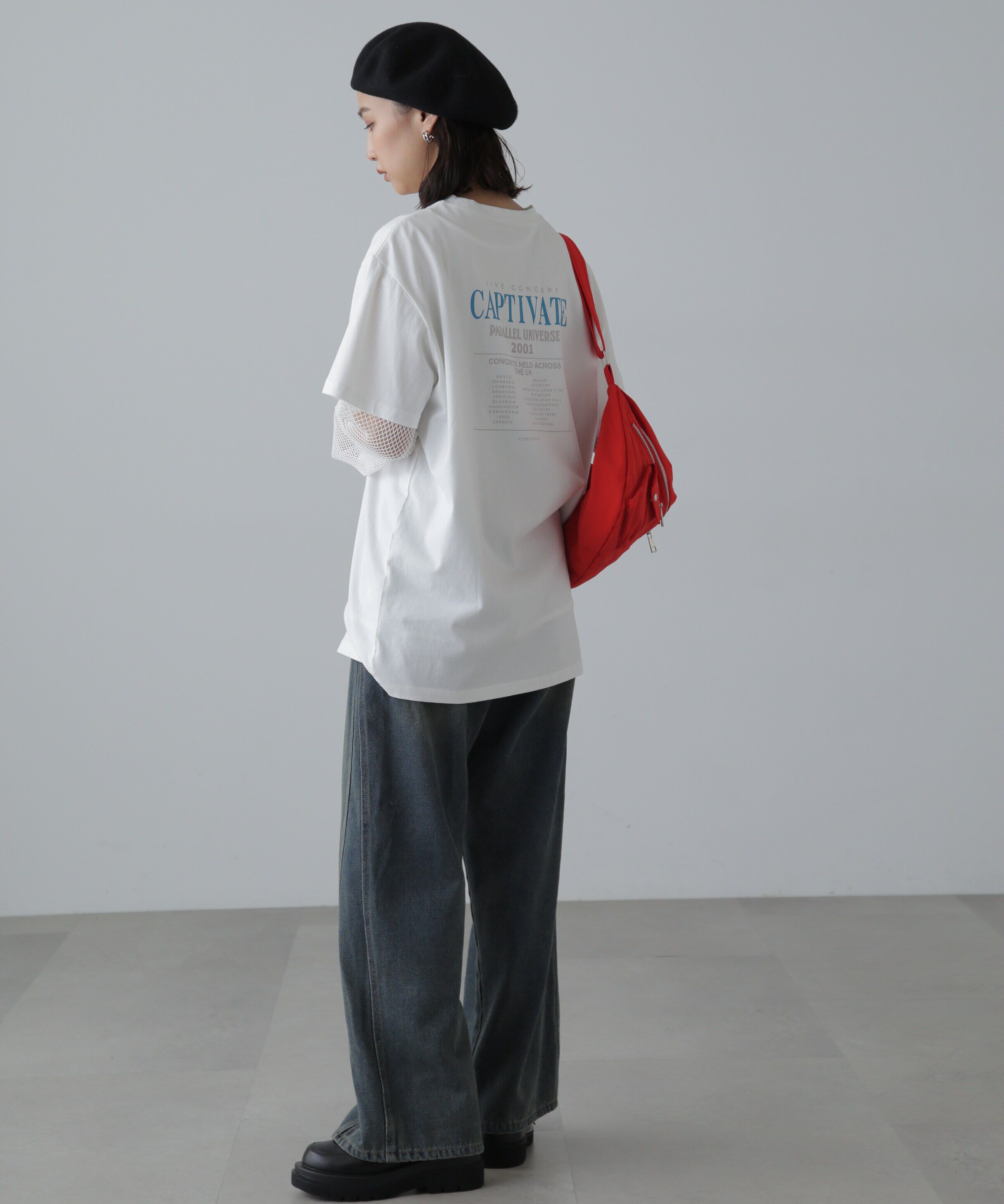  「ヴィンテージライクプリントTシャツ」|Tシャツ・カットソー|