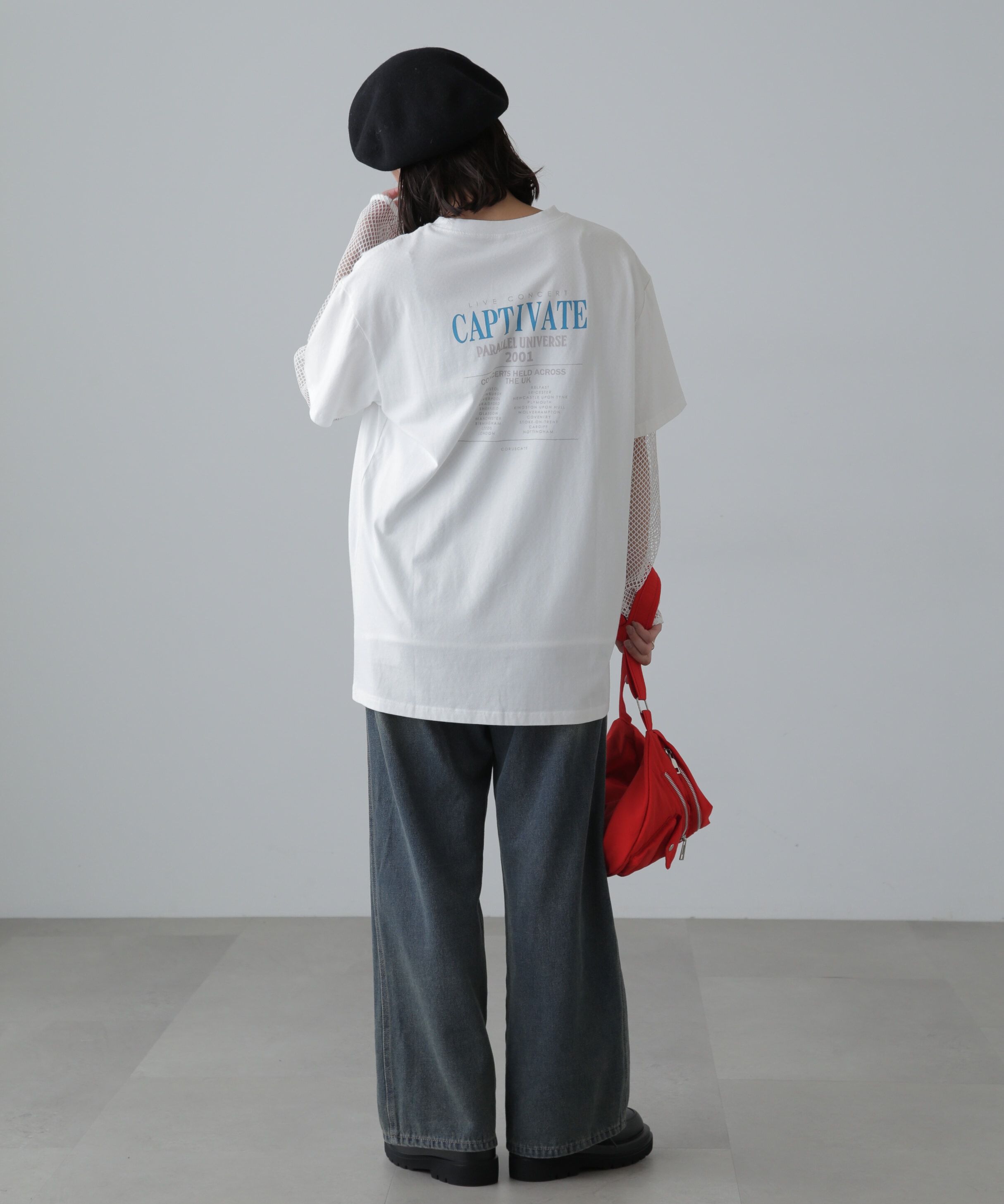  「ヴィンテージライクプリントTシャツ」|Tシャツ・カットソー|