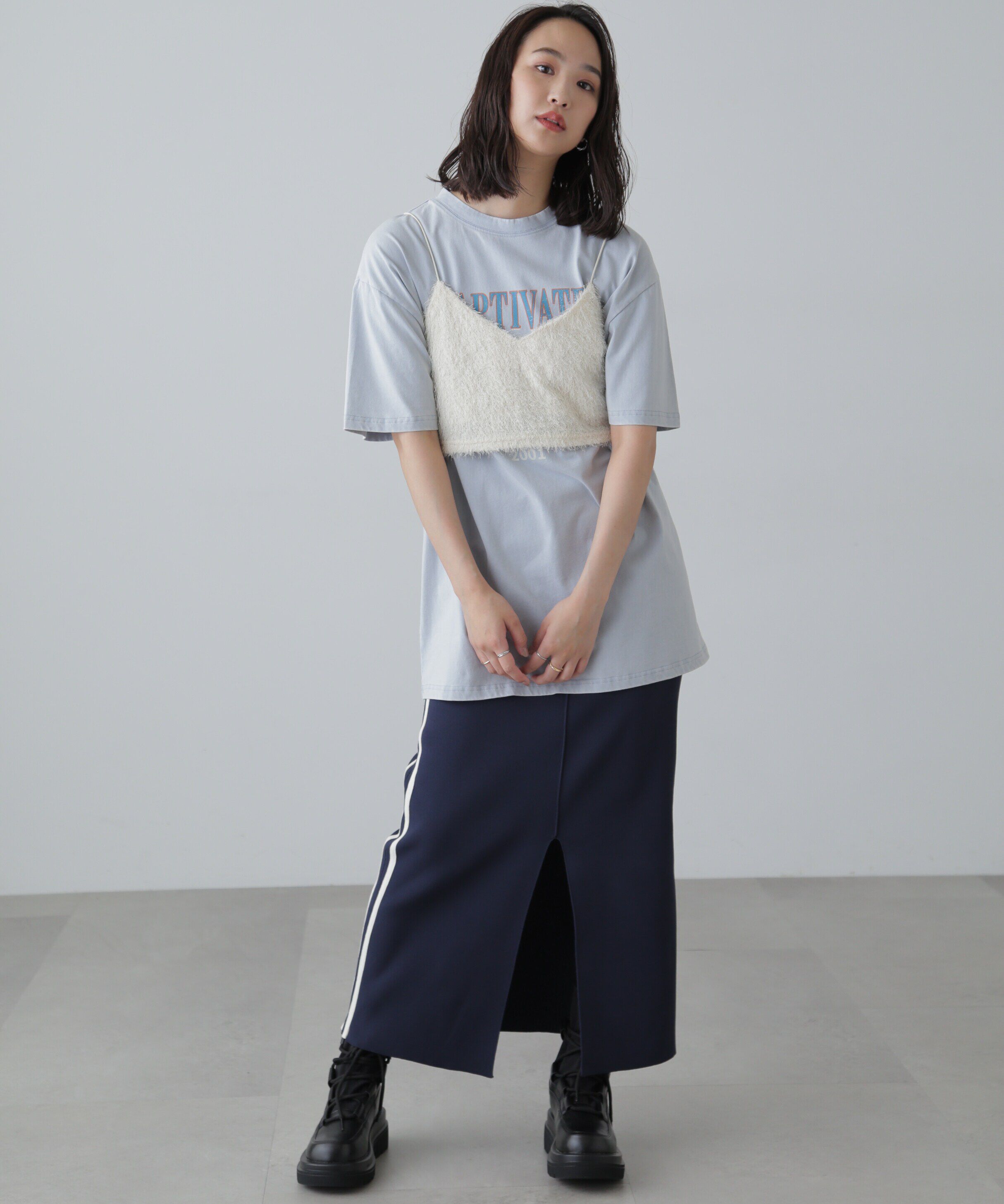  「ヴィンテージライクプリントTシャツ」|Tシャツ・カットソー|