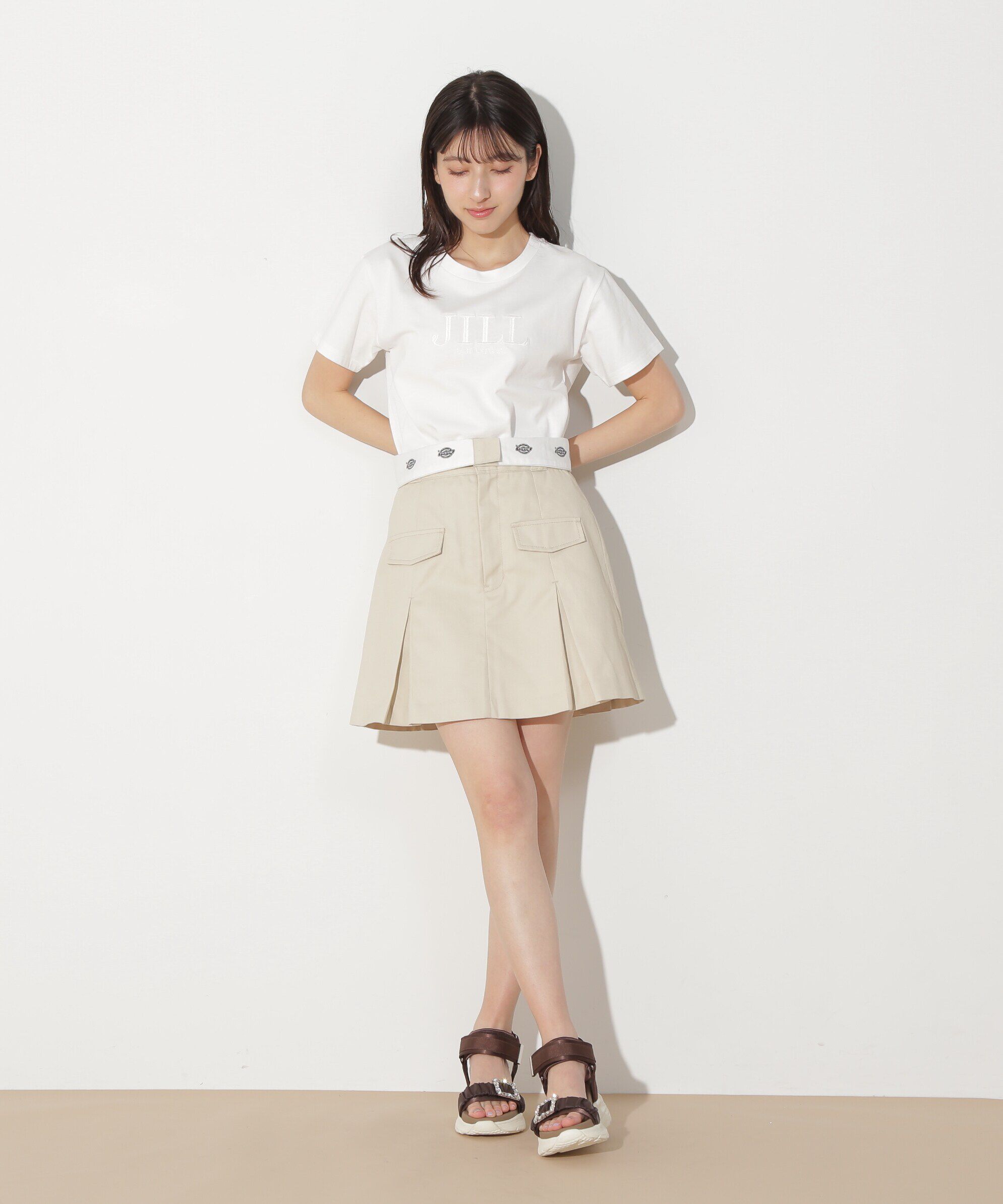  「刺繍ロゴTシャツオーガニックコットン」|Tシャツ・カットソー|