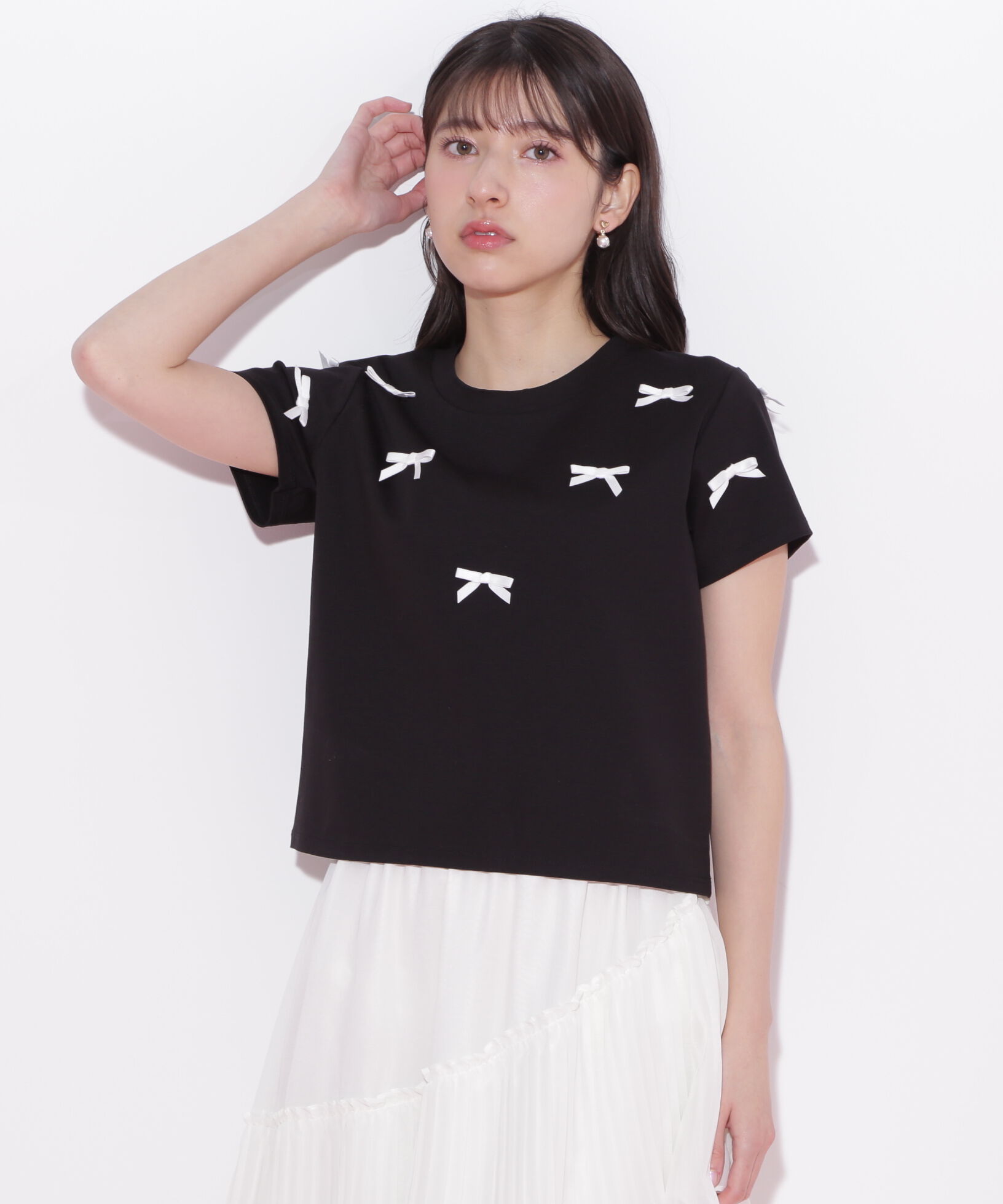  「ランダムリボンTシャツ」|Tシャツ・カットソー|