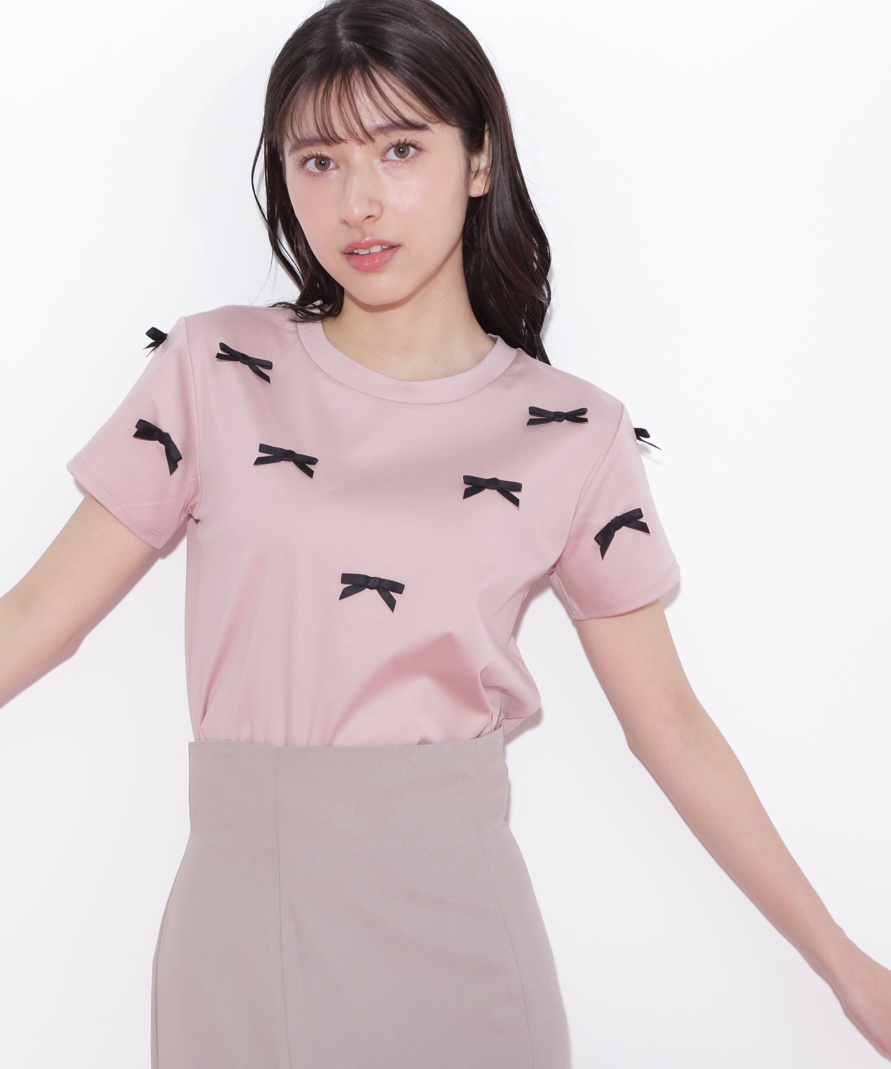  「ランダムリボンTシャツ」|Tシャツ・カットソー|