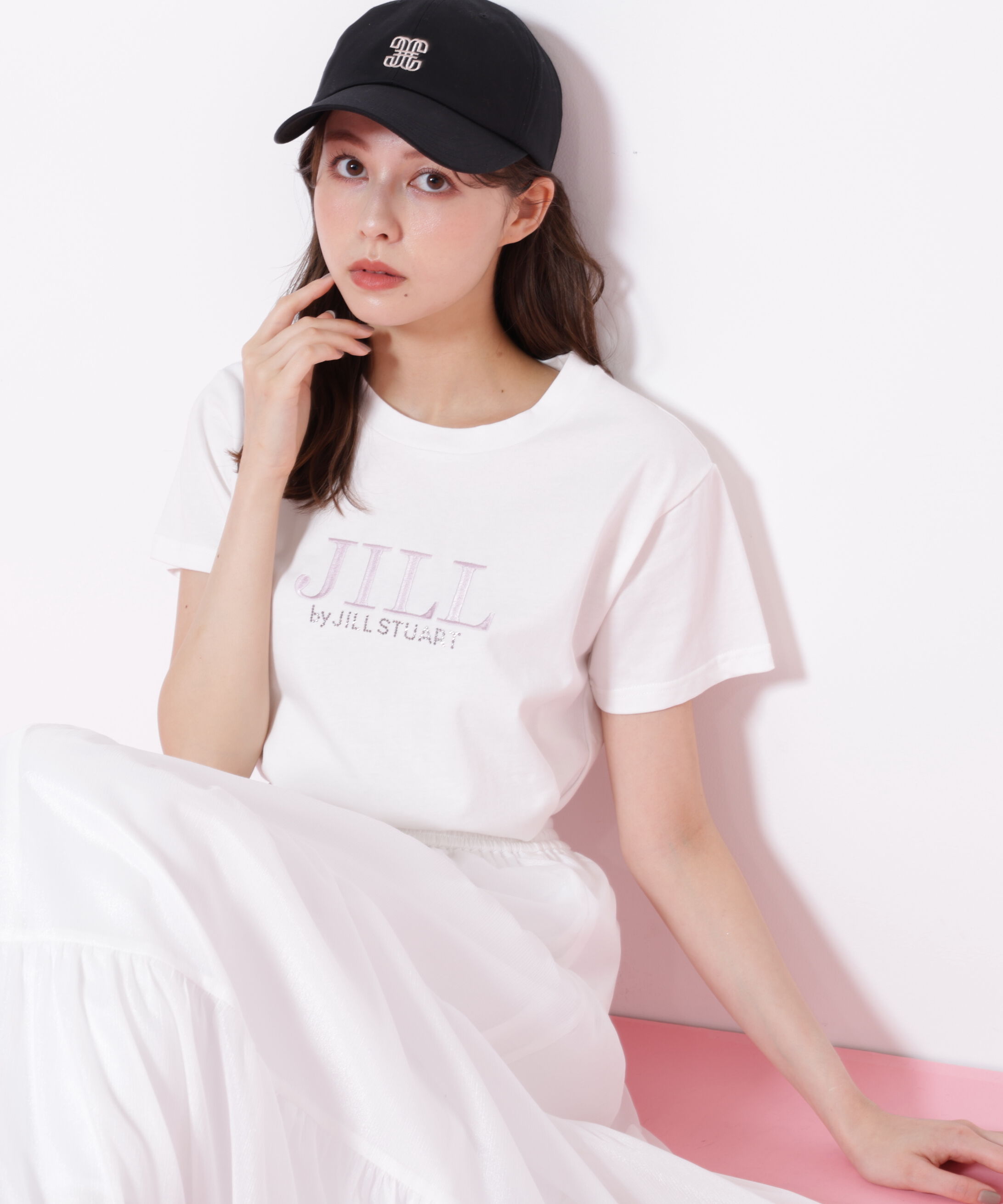  「オーガニックコットン刺繍＆ホットフィットロゴTシャツ」|Tシャツ・カットソー|