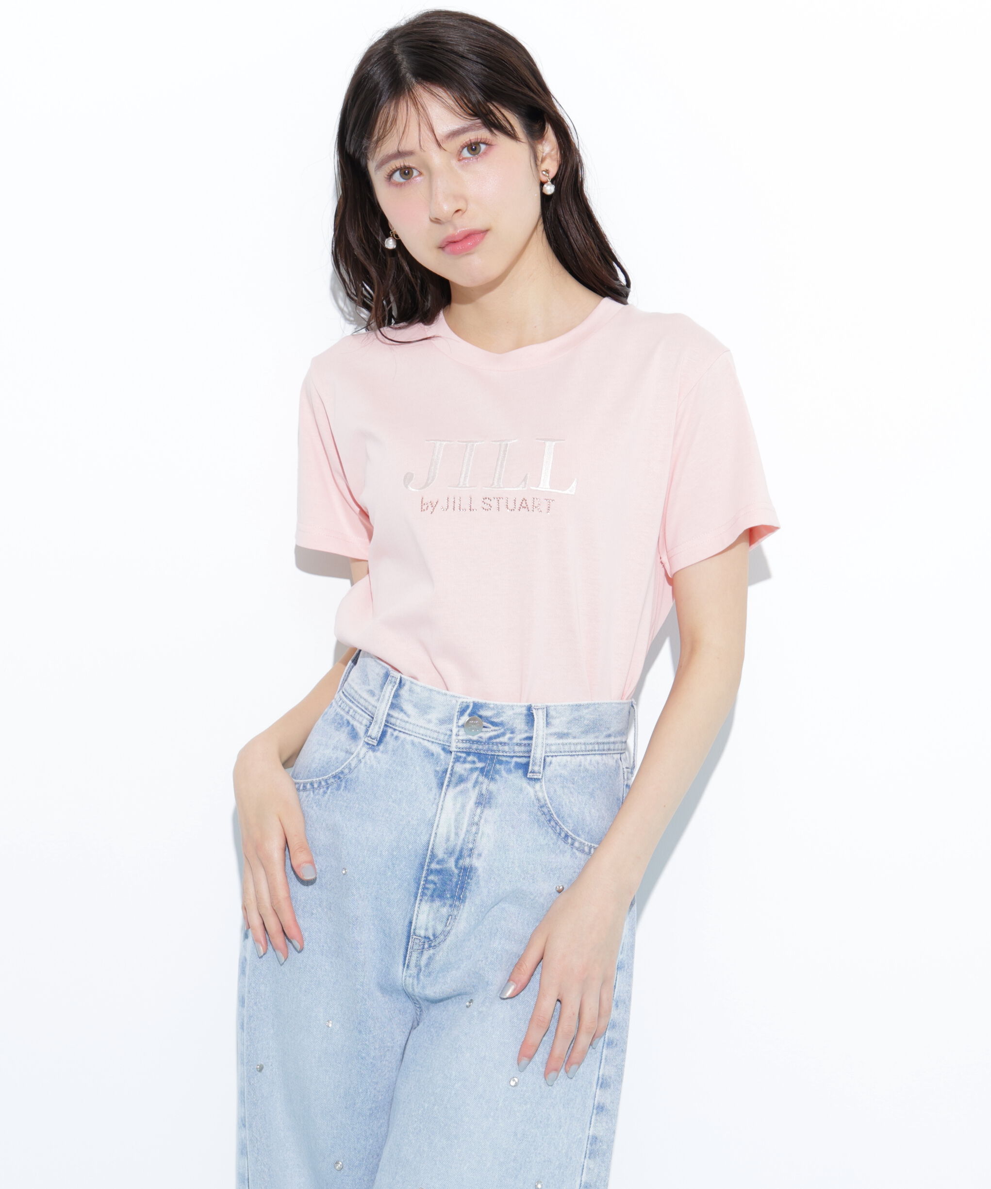  「オーガニックコットン刺繍＆ホットフィットロゴTシャツ」|Tシャツ・カットソー|