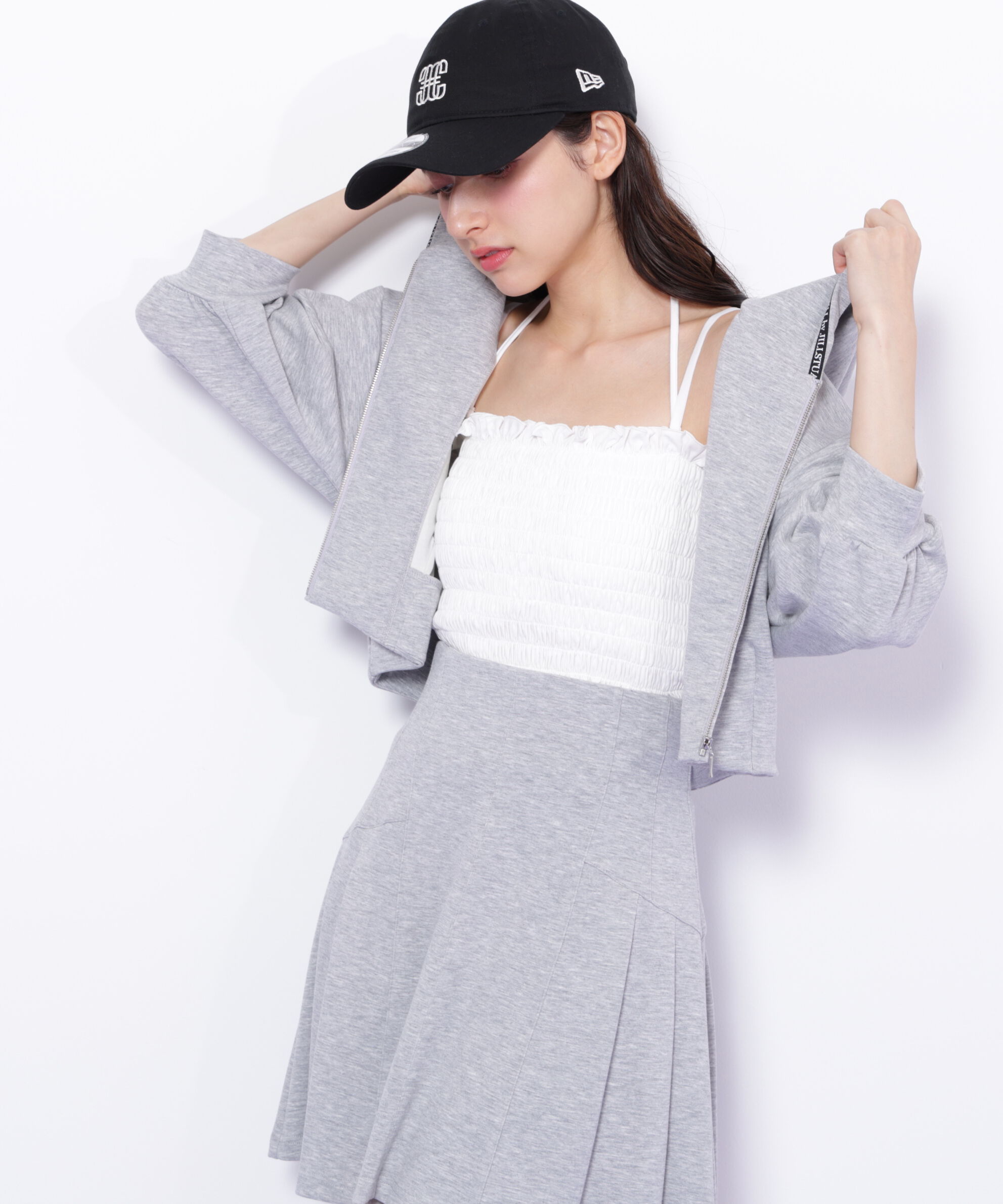  「シャーリングキャミソール」|Tシャツ・カットソー|