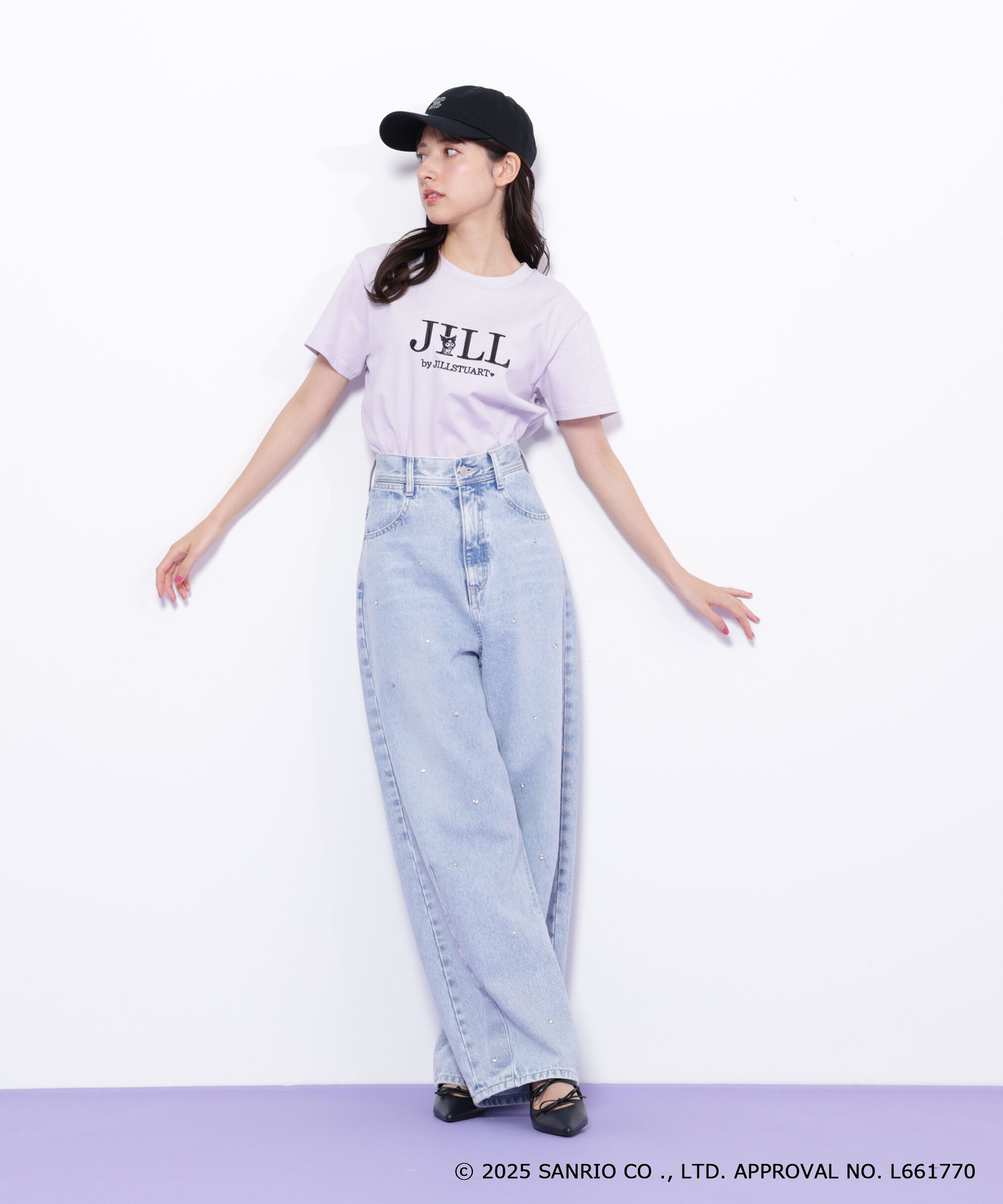  「＜マイメロディ＆クロミコラボ＞オーガニックコットン刺繍ロゴTシャツ」|Tシャツ・カットソー|