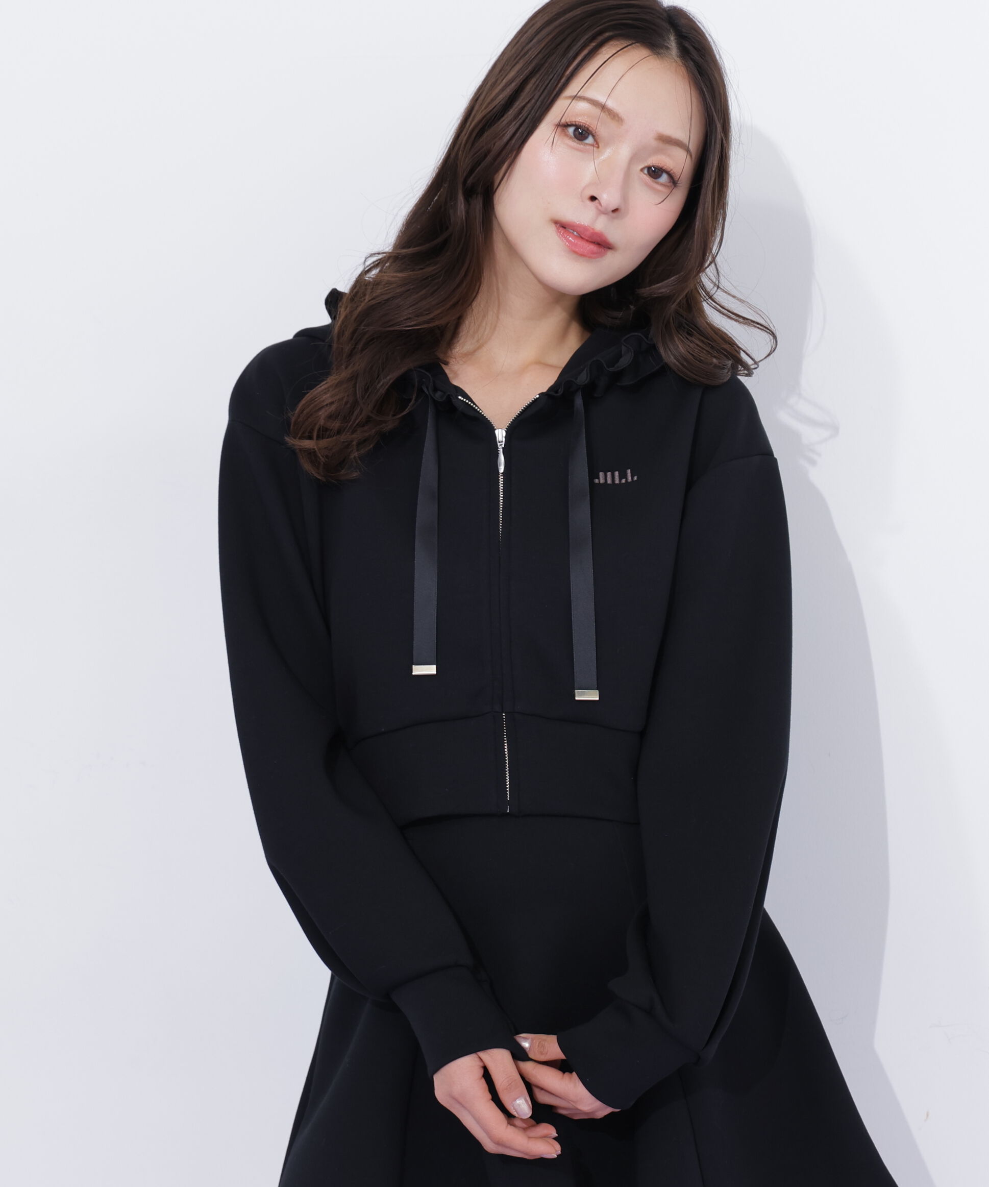  「ダイバーセットアップ　フリルパーカー」|Tシャツ・カットソー|