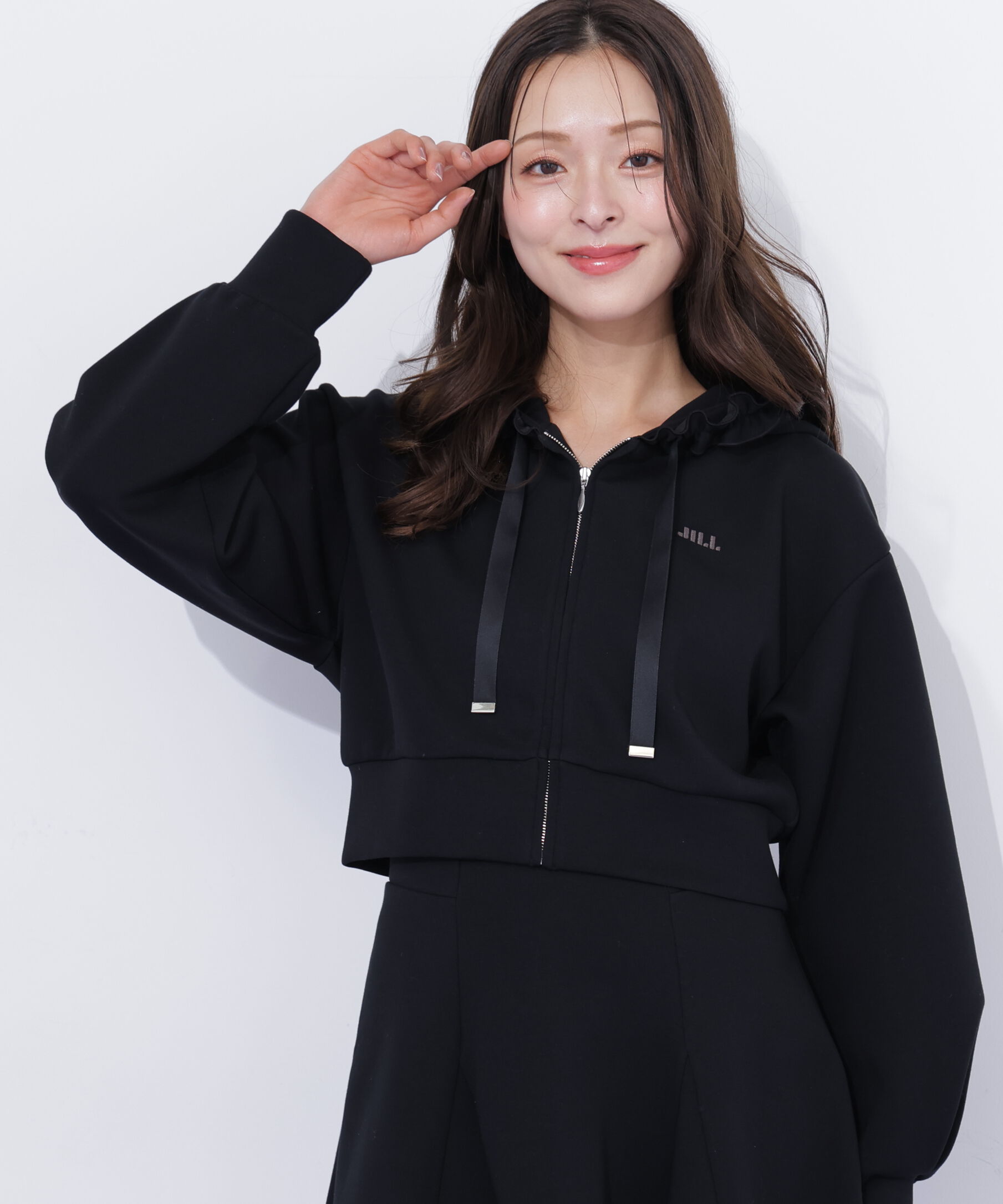  「ダイバーセットアップ　フリルパーカー」|Tシャツ・カットソー|