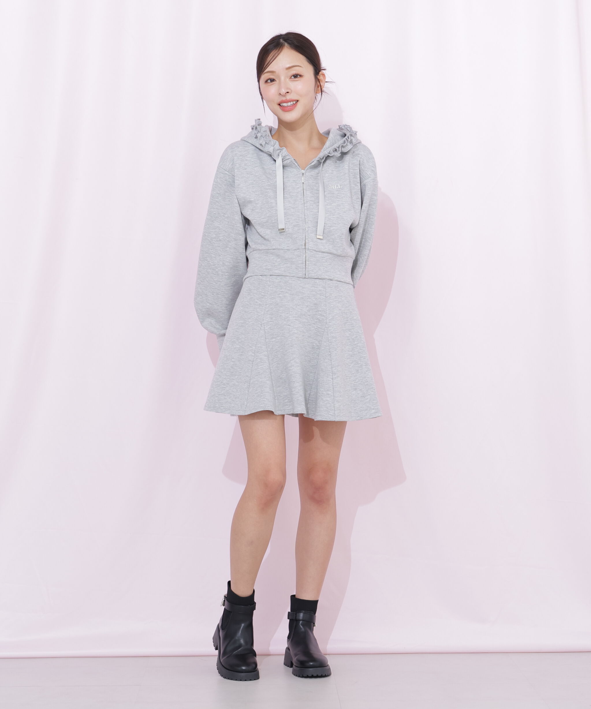  「ダイバーセットアップ　フリルパーカー」|Tシャツ・カットソー|