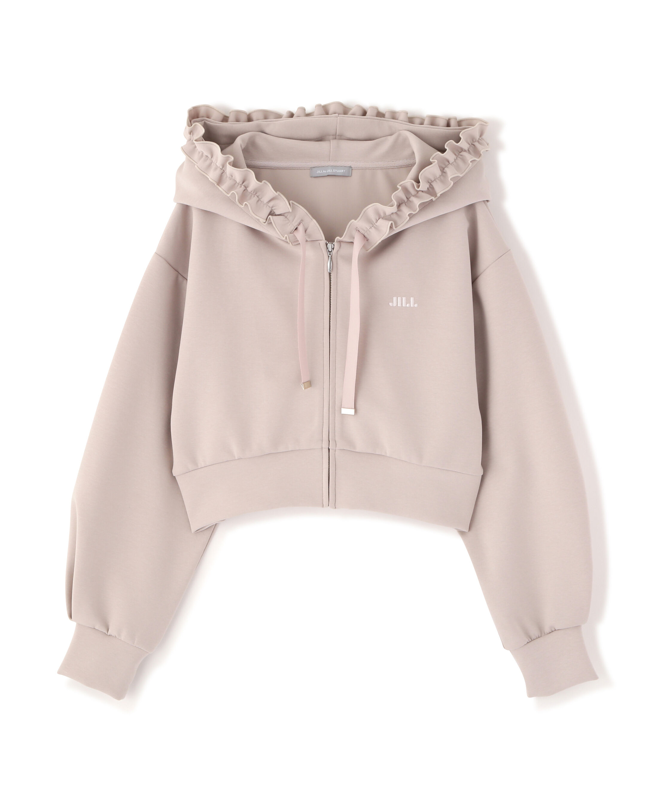  「ダイバーセットアップ　フリルパーカー」|Tシャツ・カットソー|ベージュ