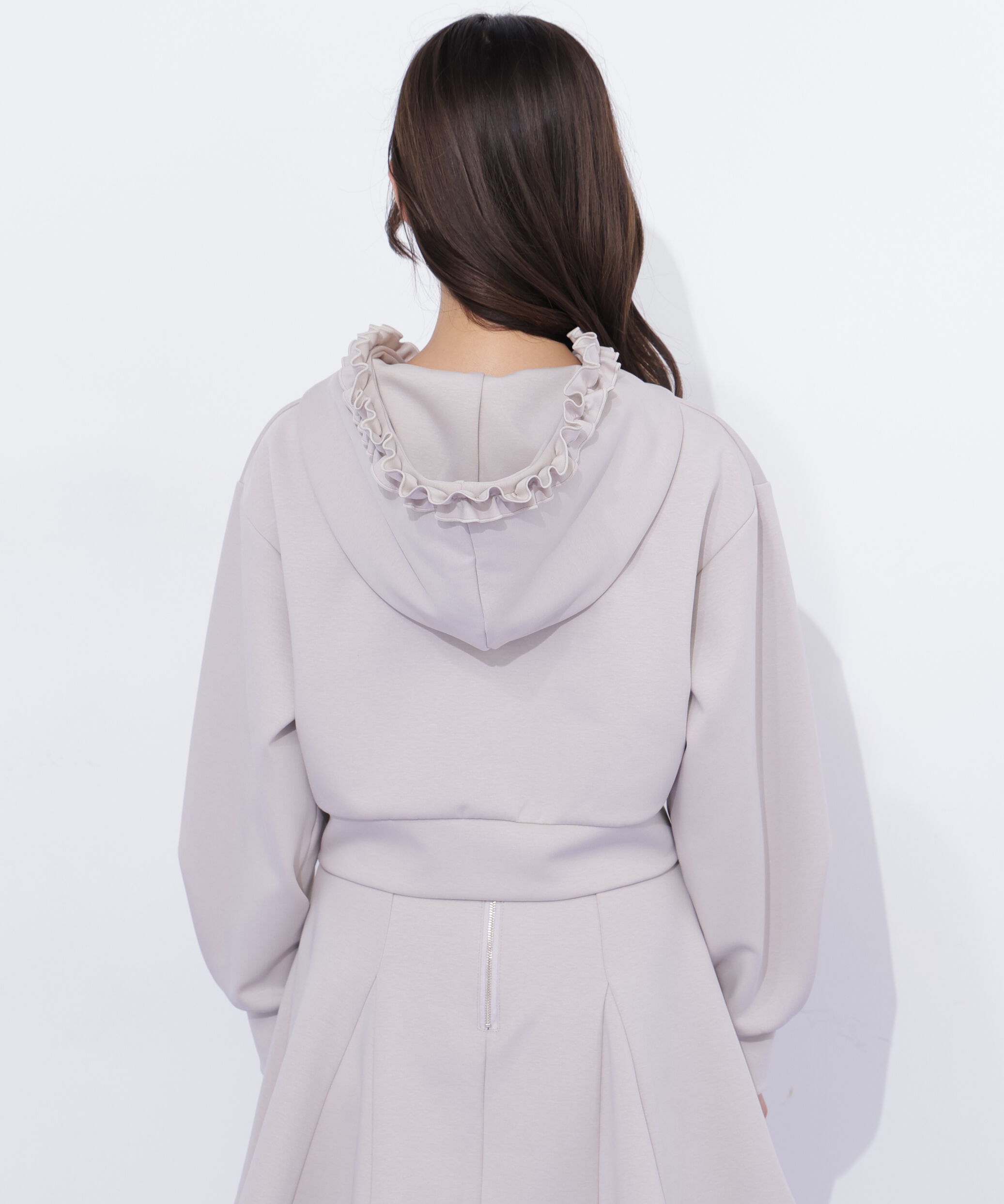  「ダイバーセットアップ　フリルパーカー」|Tシャツ・カットソー|