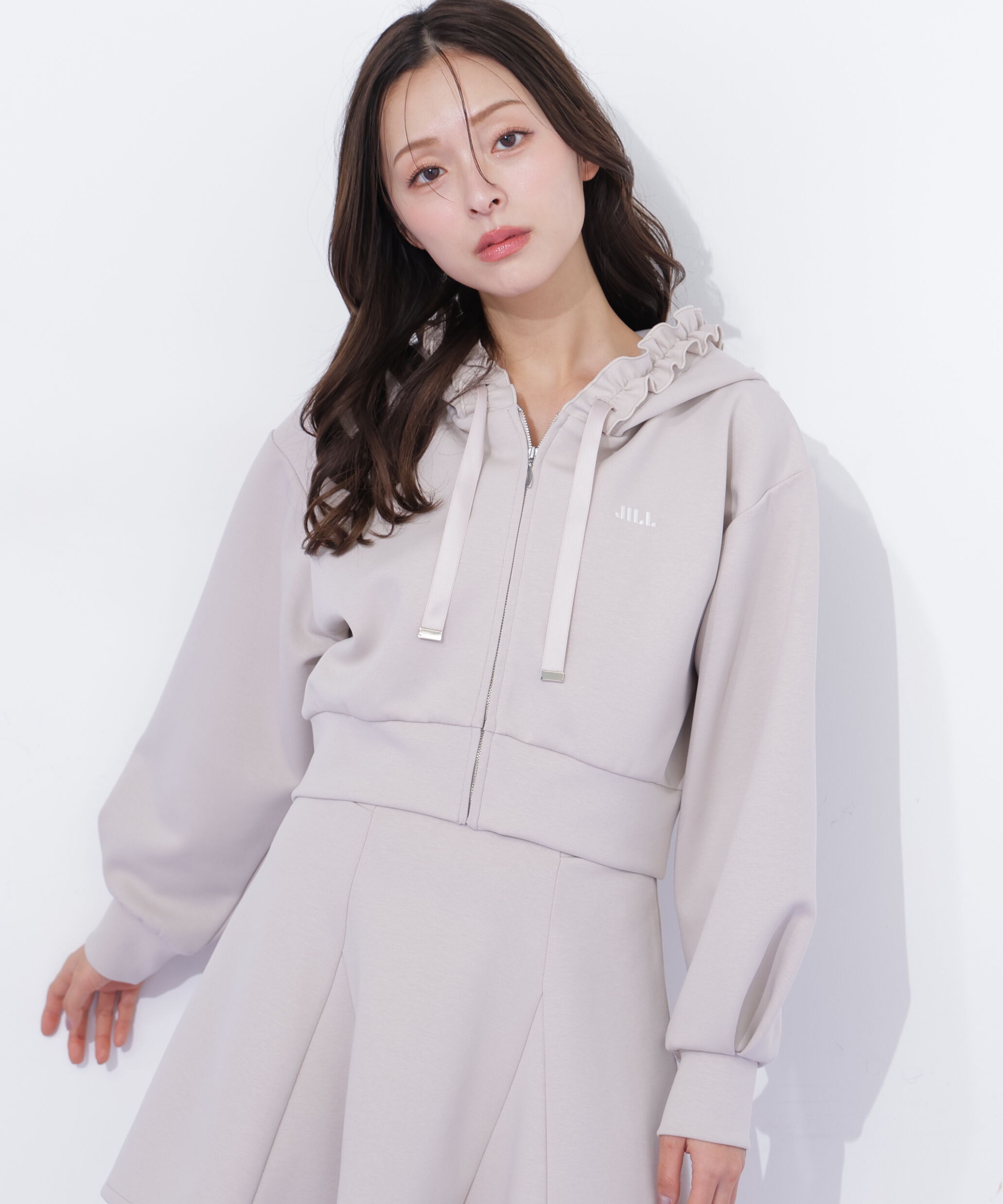  「ダイバーセットアップ　フリルパーカー」|Tシャツ・カットソー|