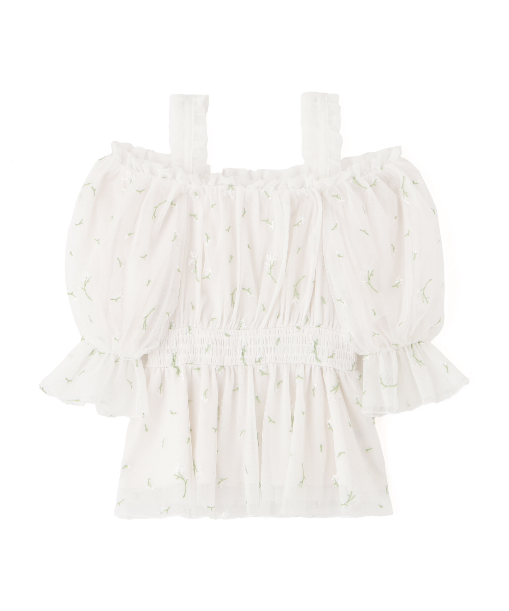  「チュールシャーリングブラウス」|シャツ・ブラウス|