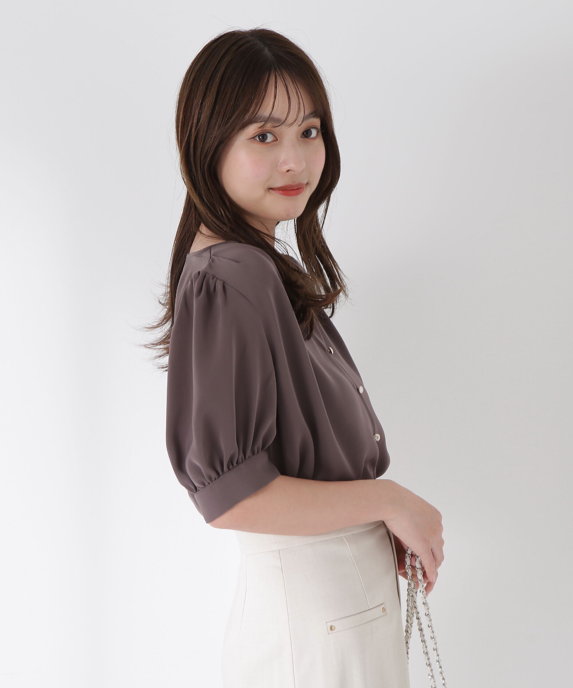 PROPORTION BODY DRESSING「キラボタンブラウス」|シャツ・ブラウス|