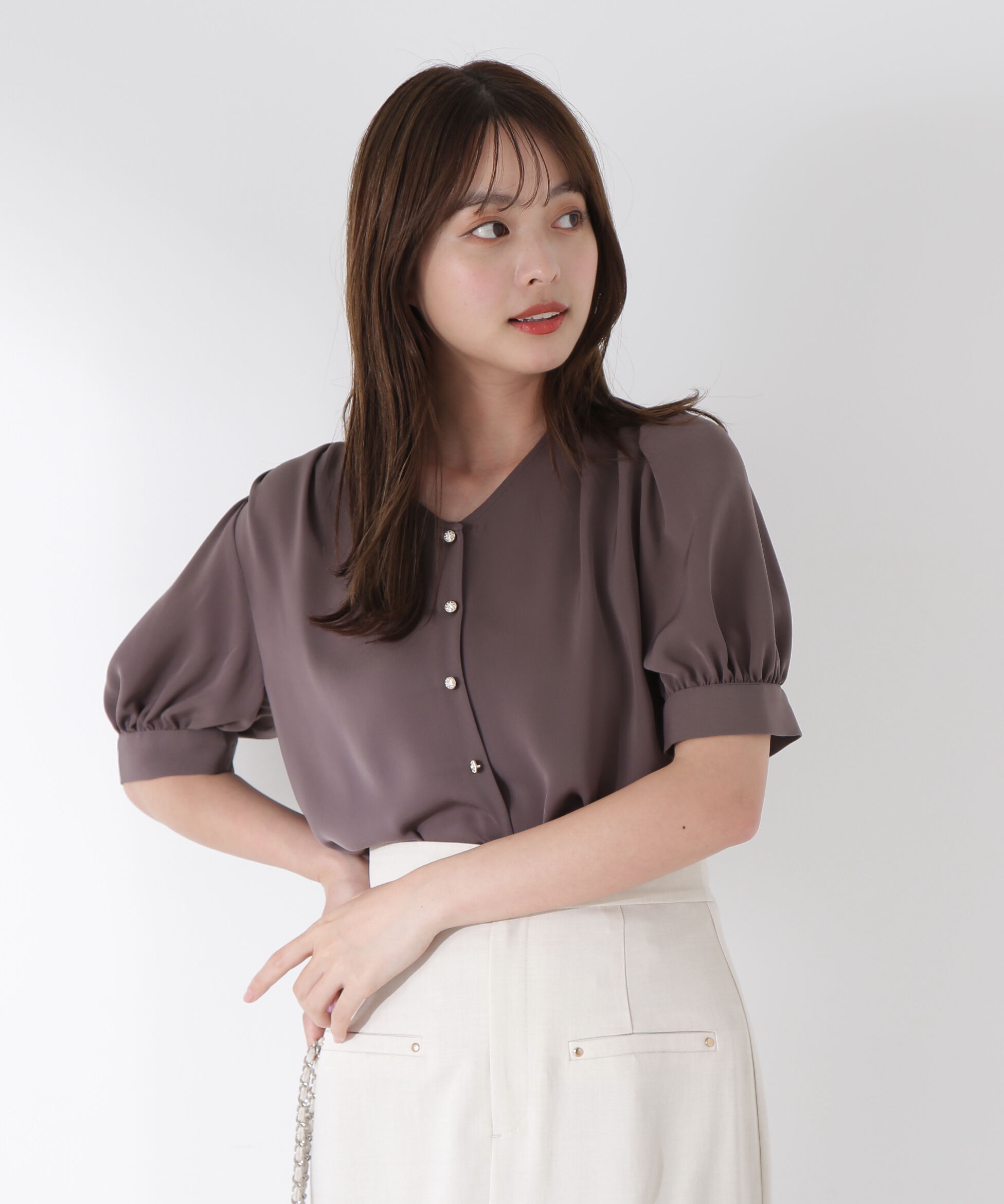 PROPORTION BODY DRESSING「キラボタンブラウス」|シャツ・ブラウス|
