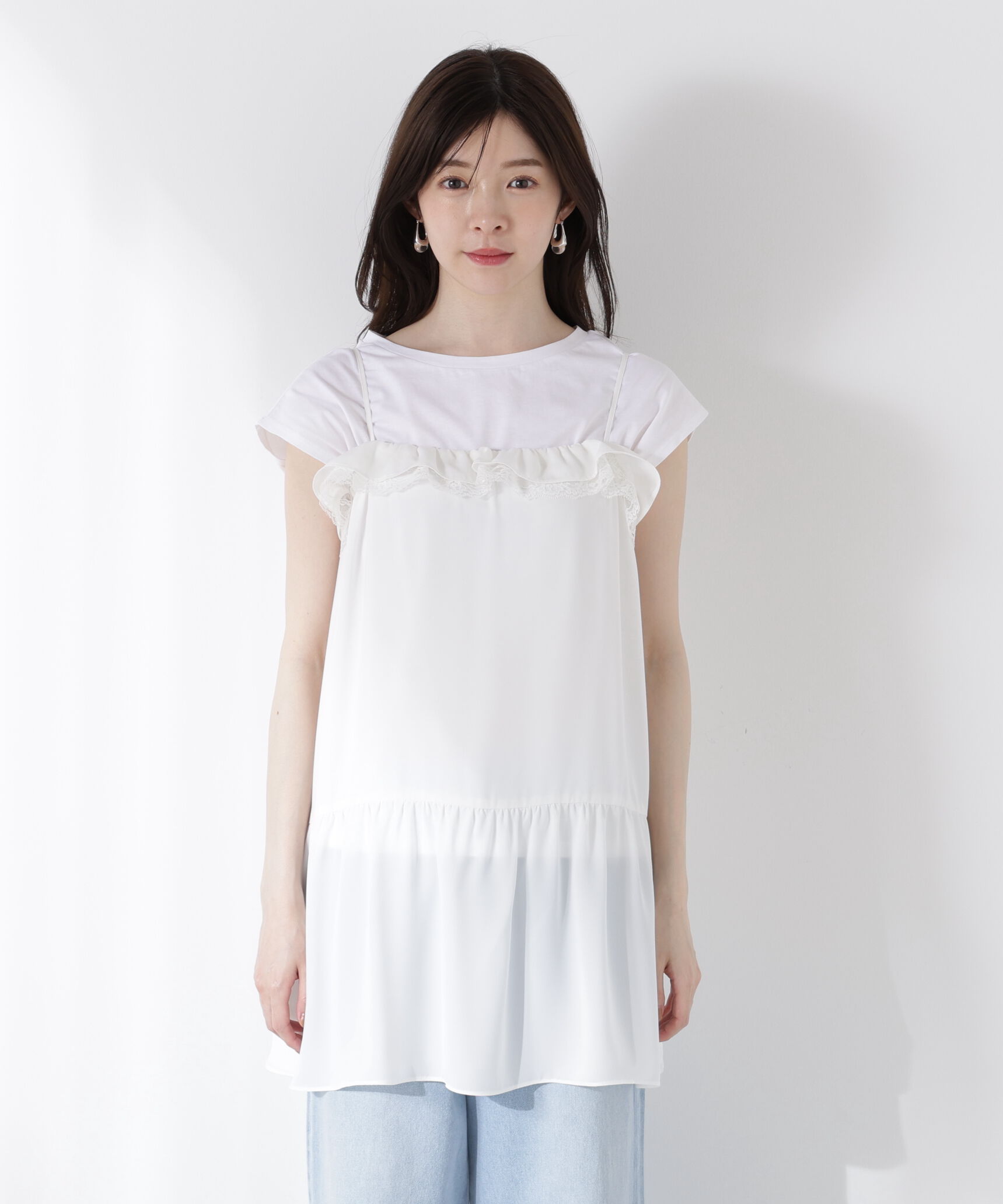 PROPORTION BODY DRESSING「フリルチュニック」|シャツ・ブラウス|