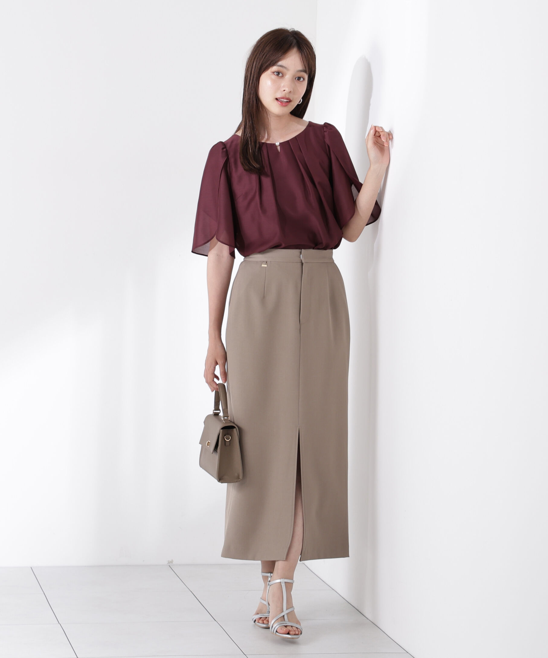 PROPORTION BODY DRESSING「パールポイントフレアスリーブブラウス」|シャツ・ブラウス|