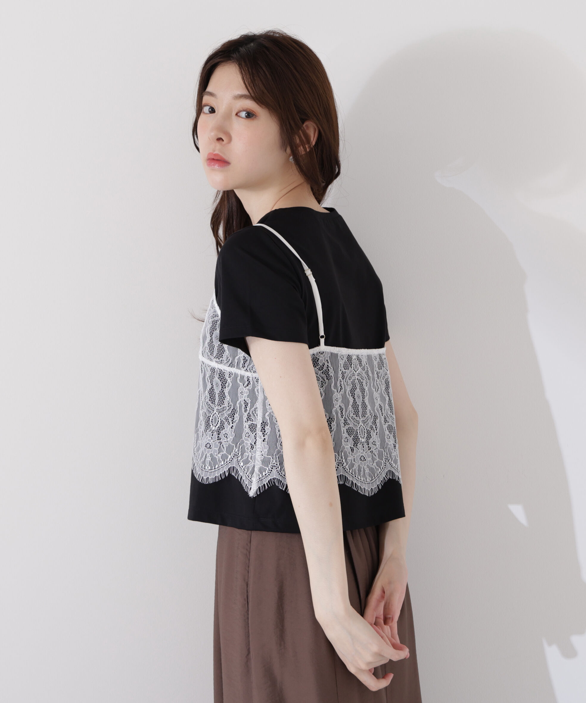 PROPORTION BODY DRESSING「レースキャミセットカットソー」|Tシャツ・カットソー|