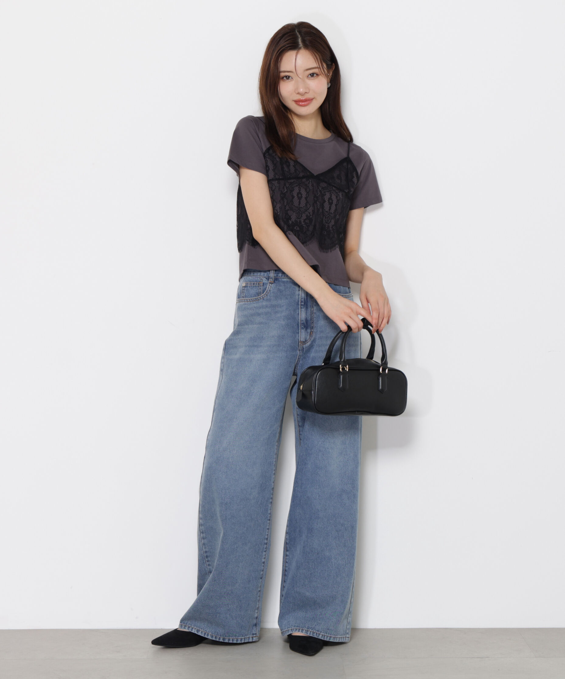 PROPORTION BODY DRESSING「レースキャミセットカットソー」|Tシャツ・カットソー|