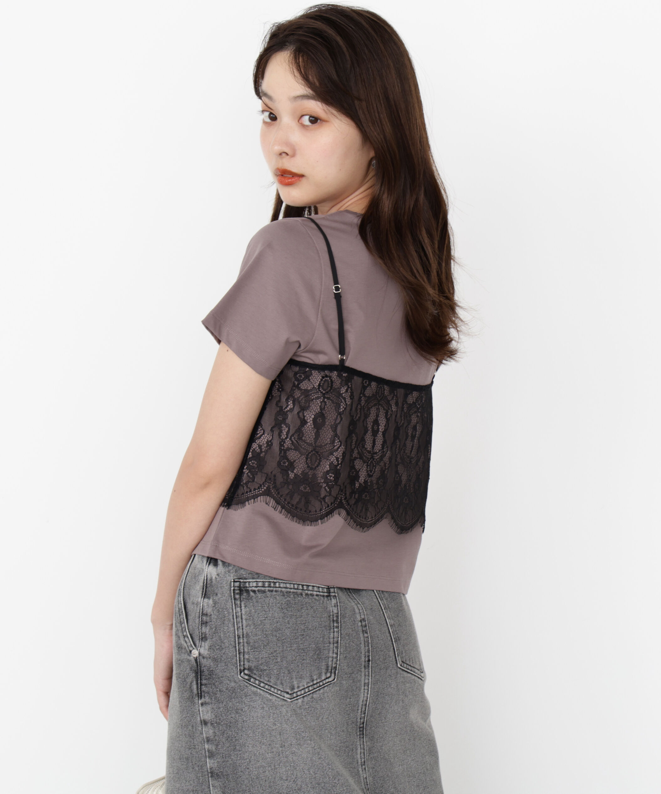 PROPORTION BODY DRESSING「レースキャミセットカットソー」|Tシャツ・カットソー|