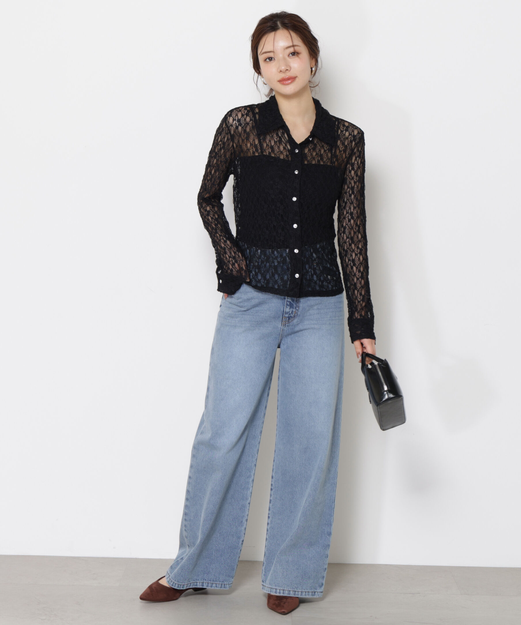 PROPORTION BODY DRESSING「レースシャツ」|Tシャツ・カットソー|