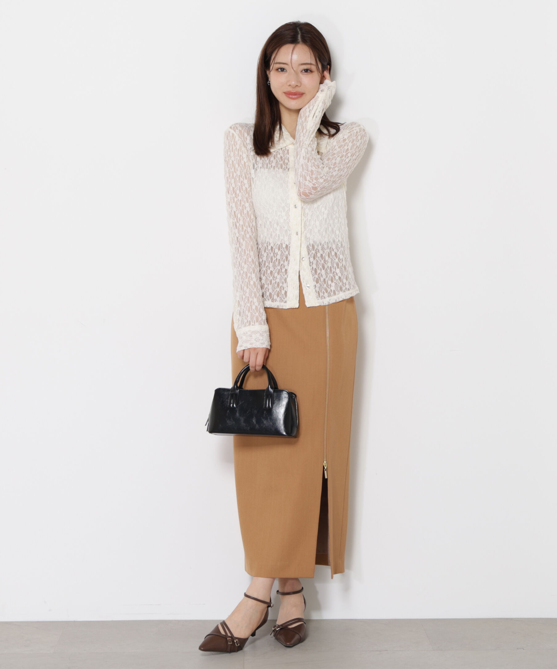 PROPORTION BODY DRESSING「レースシャツ」|Tシャツ・カットソー|