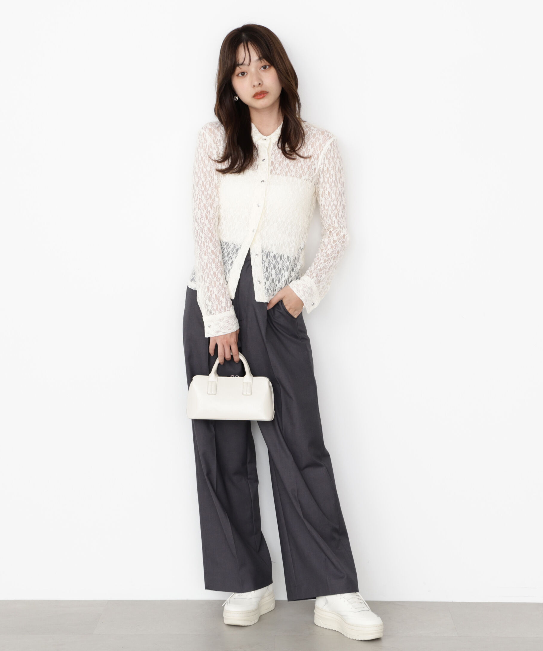 PROPORTION BODY DRESSING「レースシャツ」|Tシャツ・カットソー|