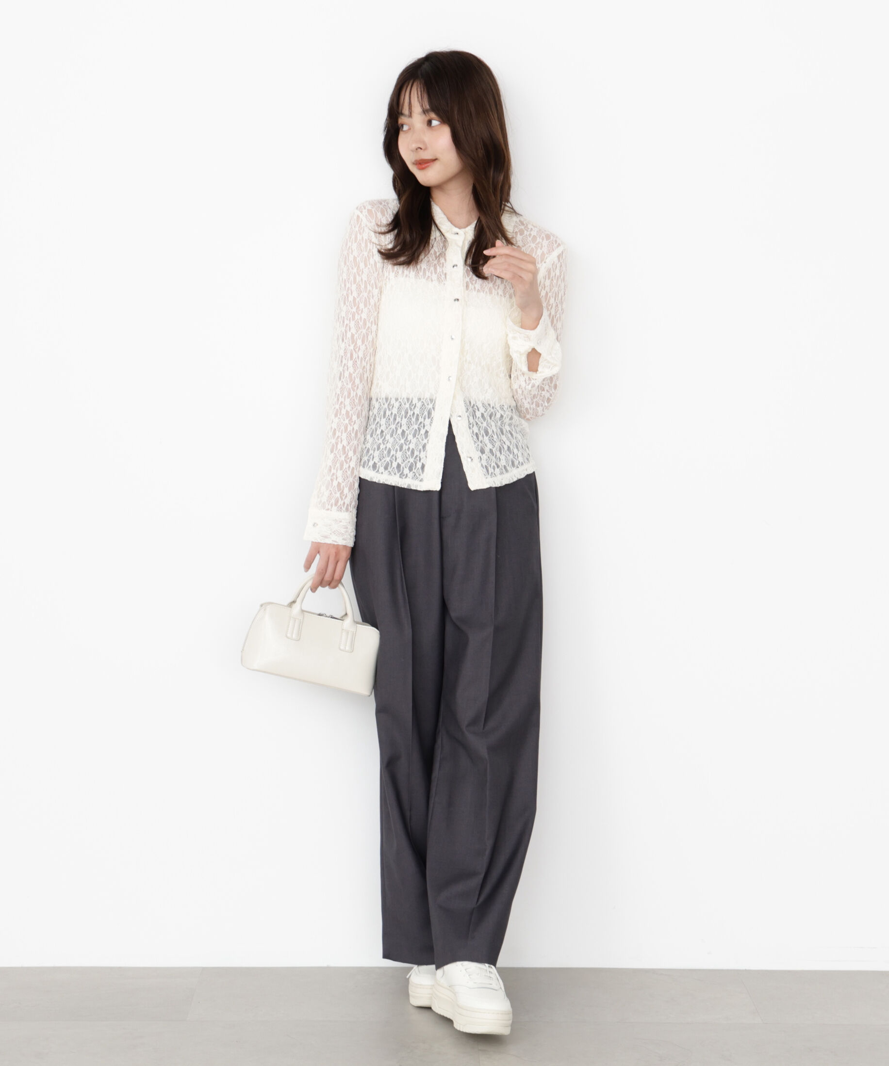 PROPORTION BODY DRESSING「レースシャツ」|Tシャツ・カットソー|