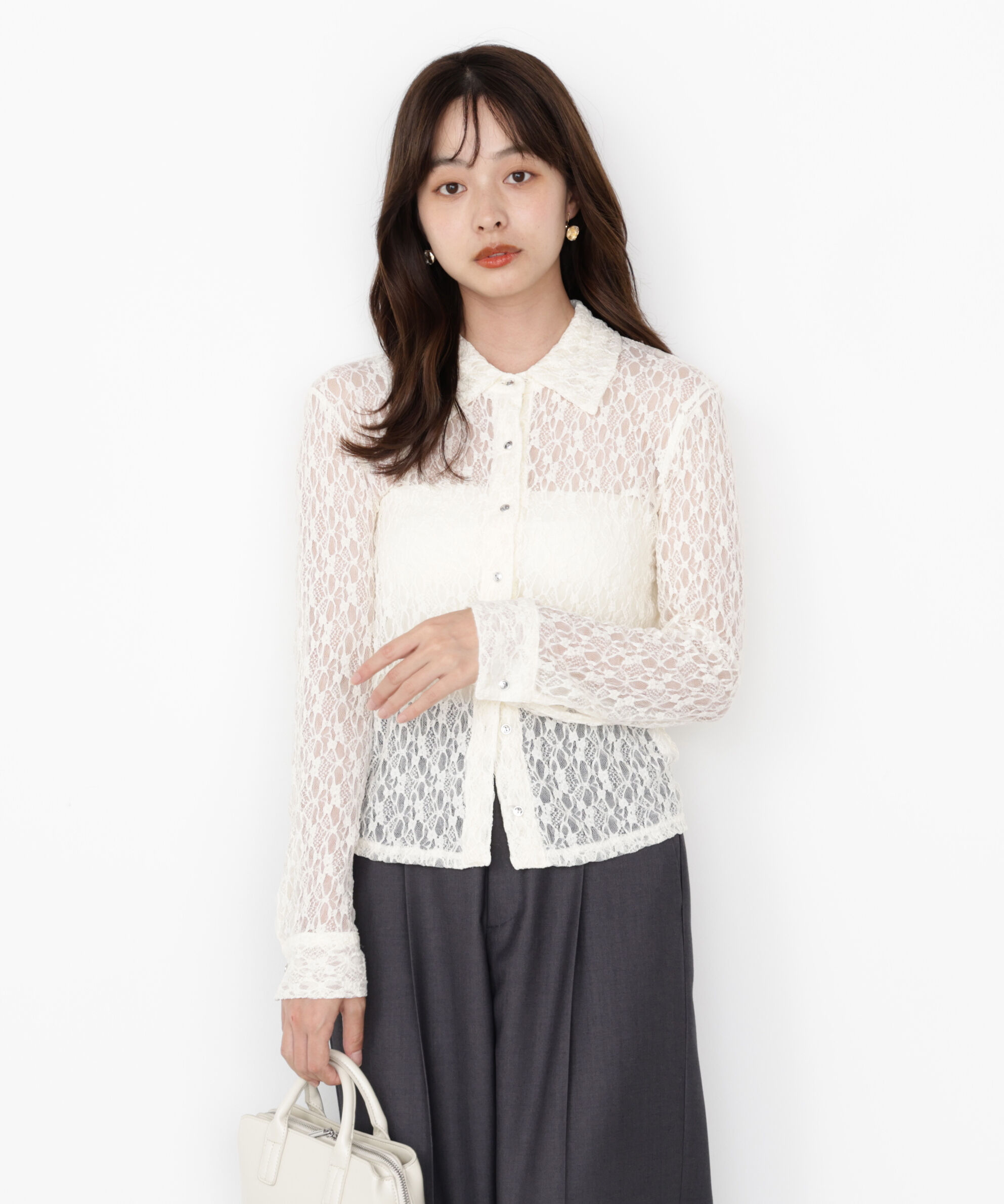 PROPORTION BODY DRESSING「レースシャツ」|Tシャツ・カットソー|