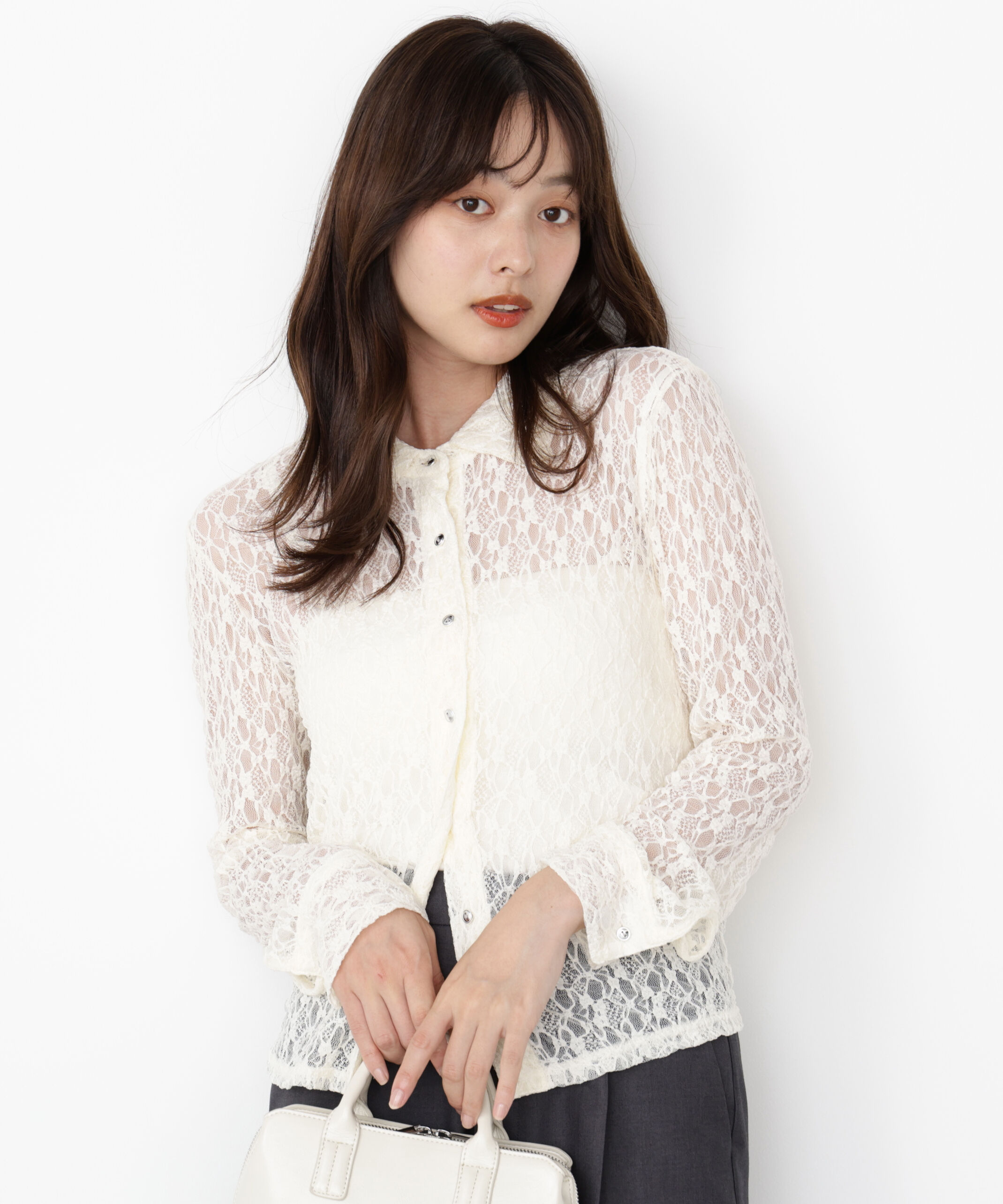 PROPORTION BODY DRESSING「レースシャツ」|Tシャツ・カットソー|