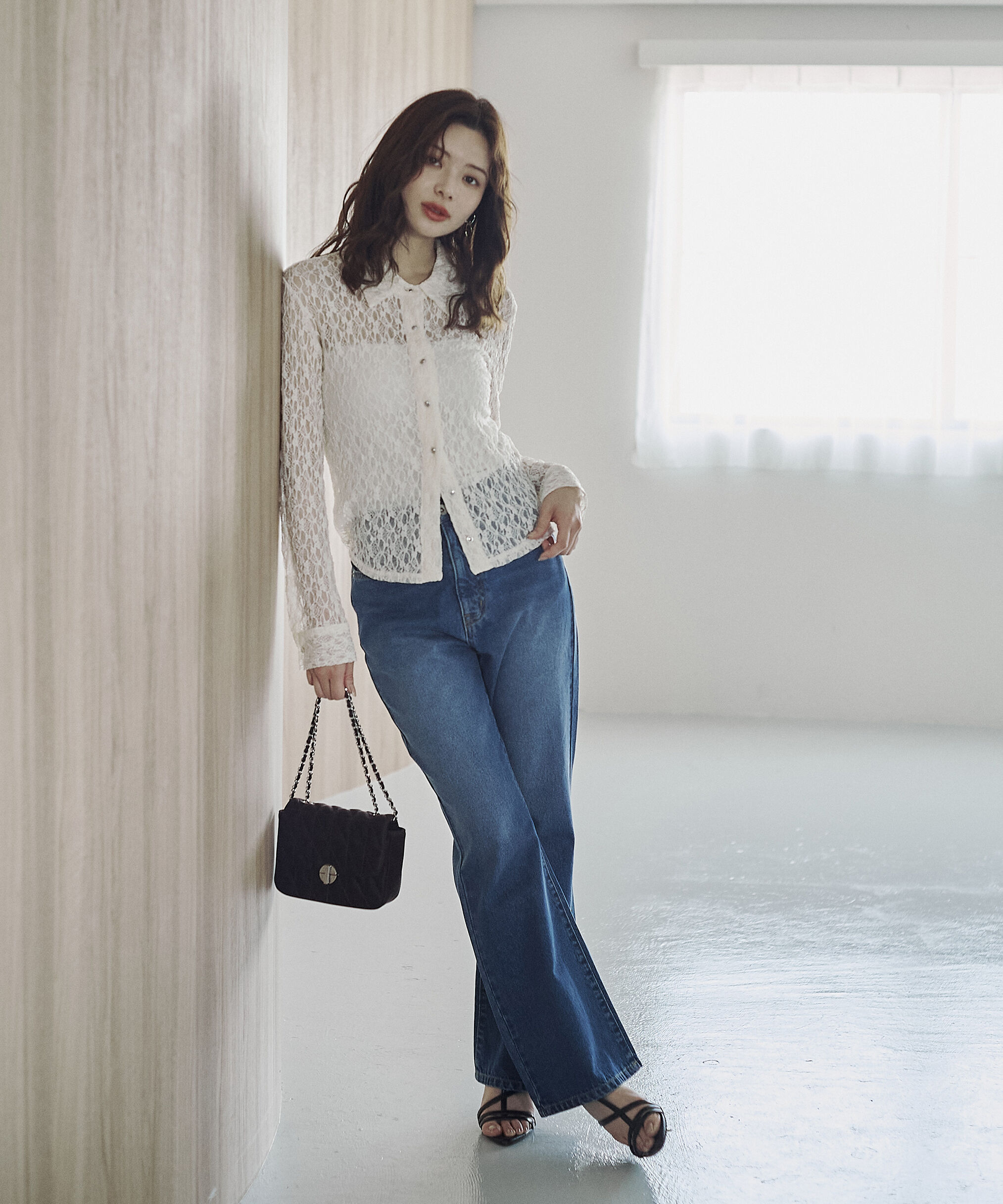 PROPORTION BODY DRESSING「レースシャツ」|Tシャツ・カットソー|