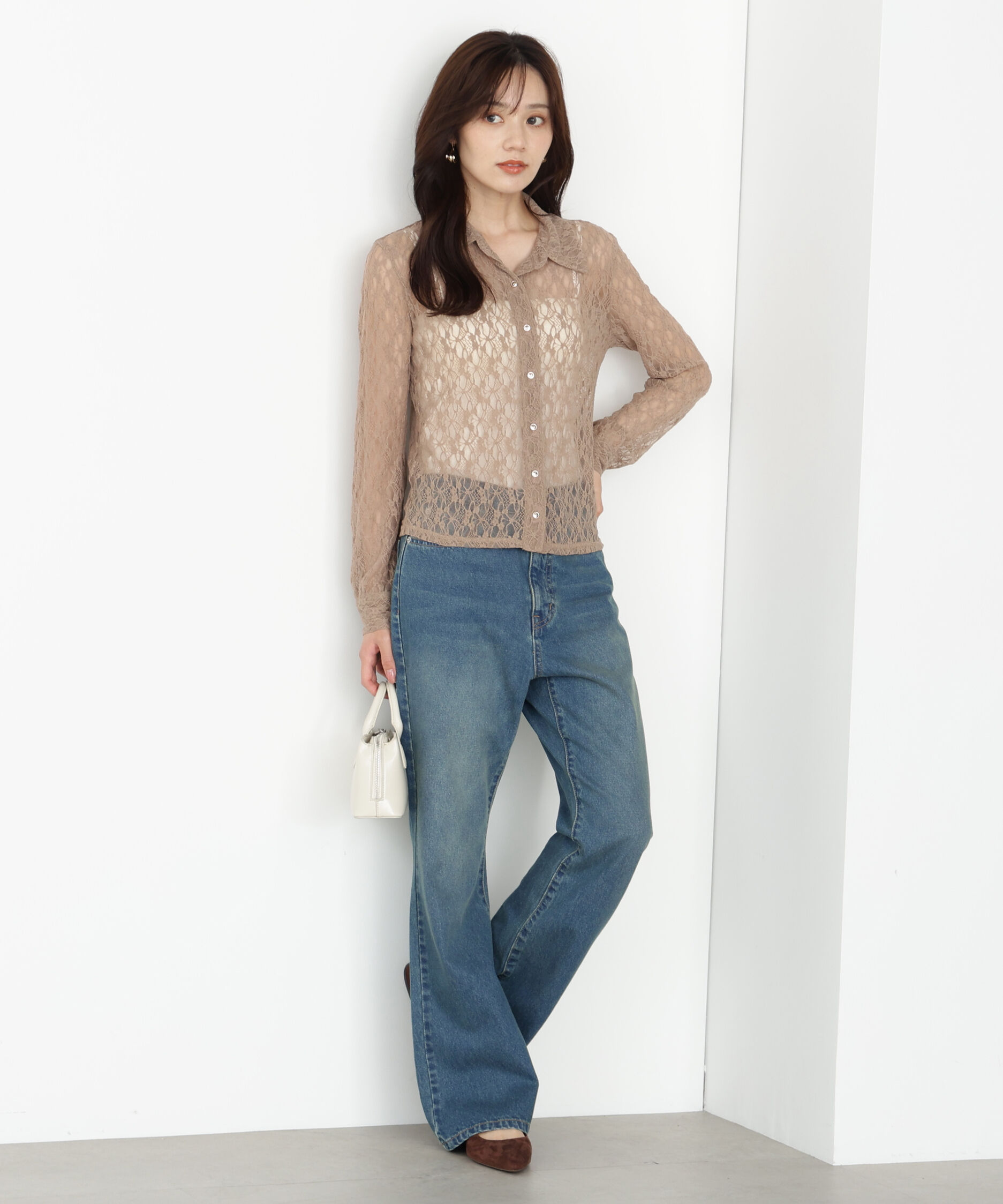 PROPORTION BODY DRESSING「レースシャツ」|Tシャツ・カットソー|