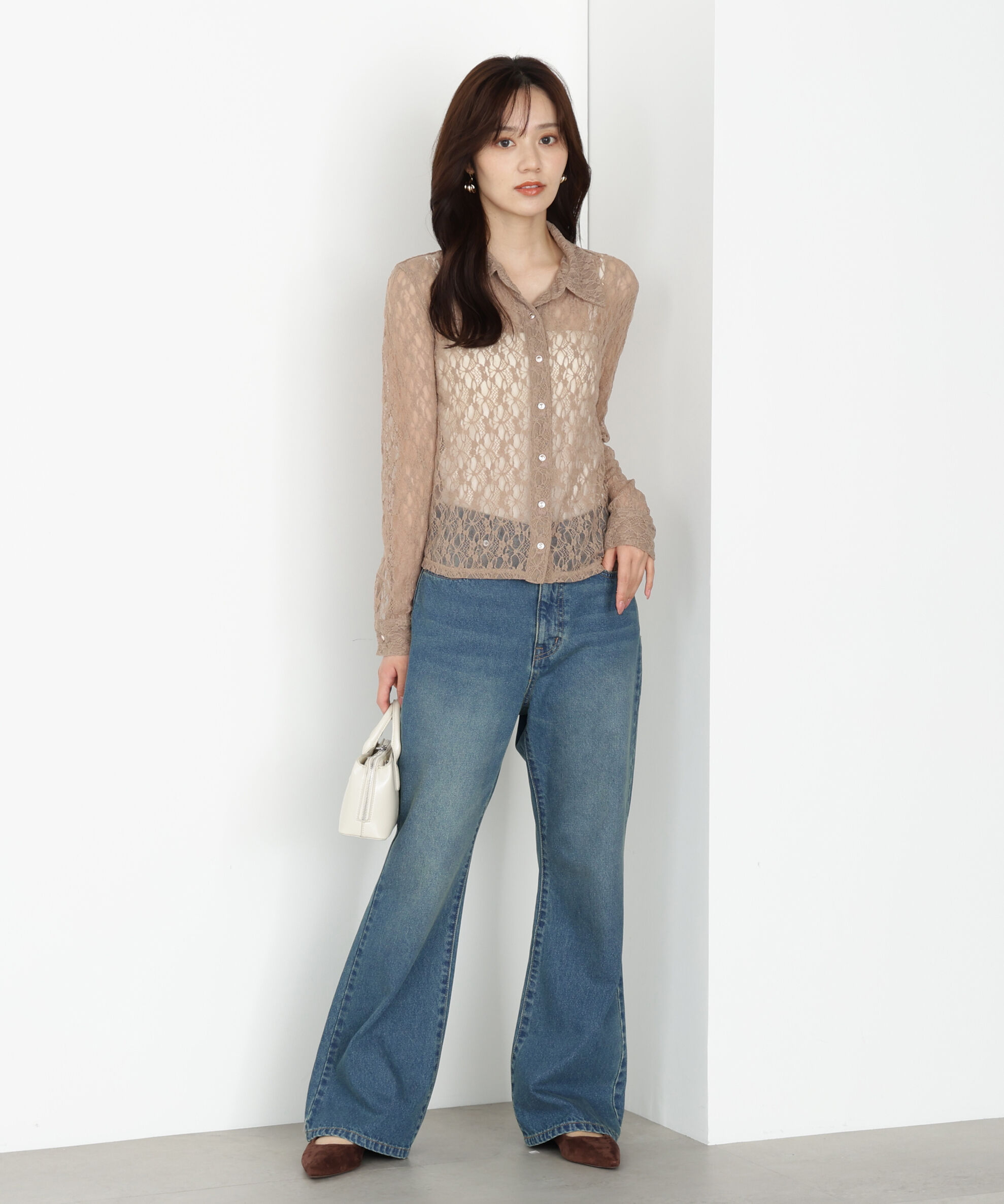 PROPORTION BODY DRESSING「レースシャツ」|Tシャツ・カットソー|