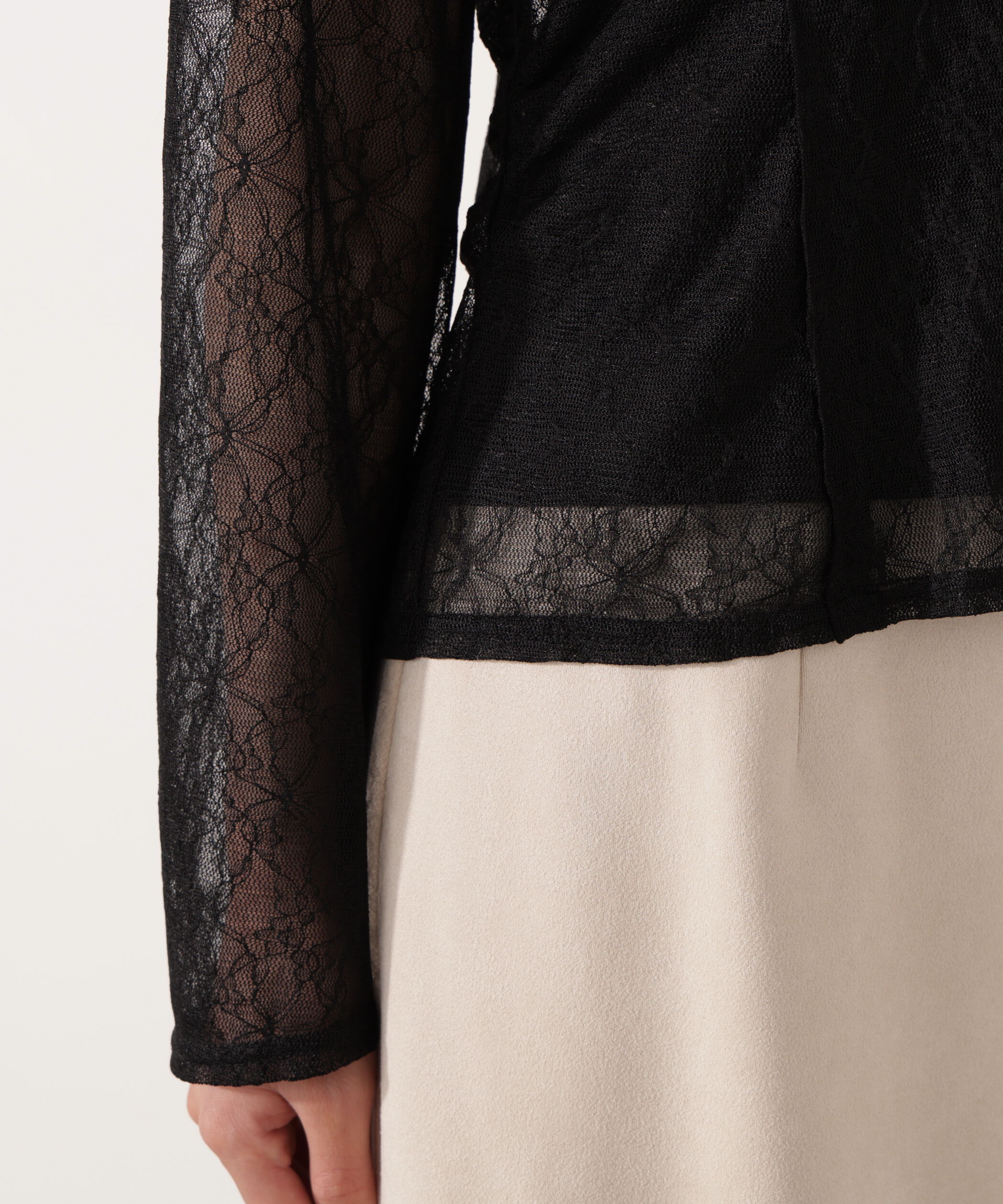 PROPORTION BODY DRESSING「＜ウォッシャブル＞ラッフルレースブラウス 25AW」|シャツ・ブラウス|