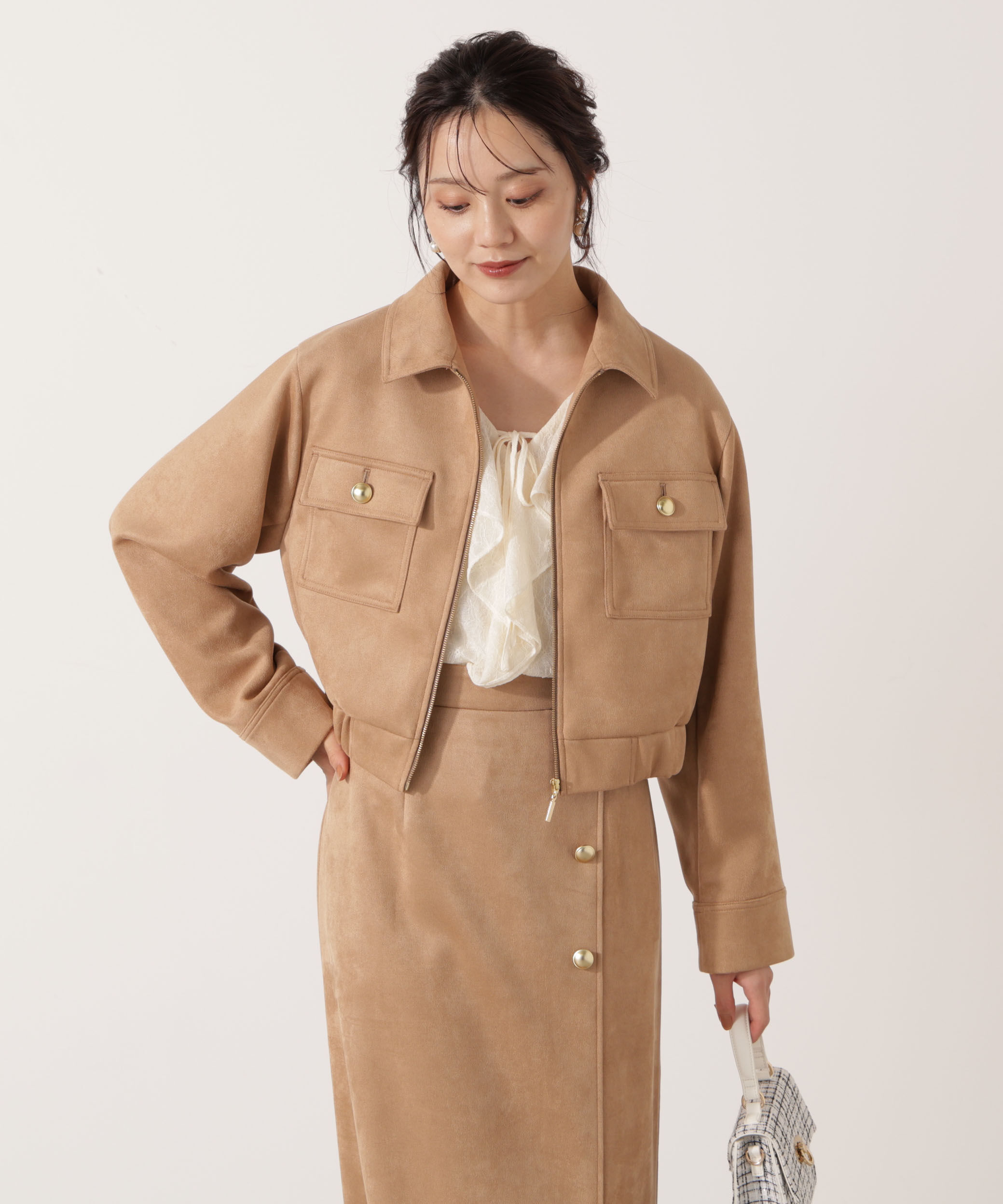 PROPORTION BODY DRESSING「＜ウォッシャブル＞ラッフルレースブラウス 25AW」|シャツ・ブラウス|