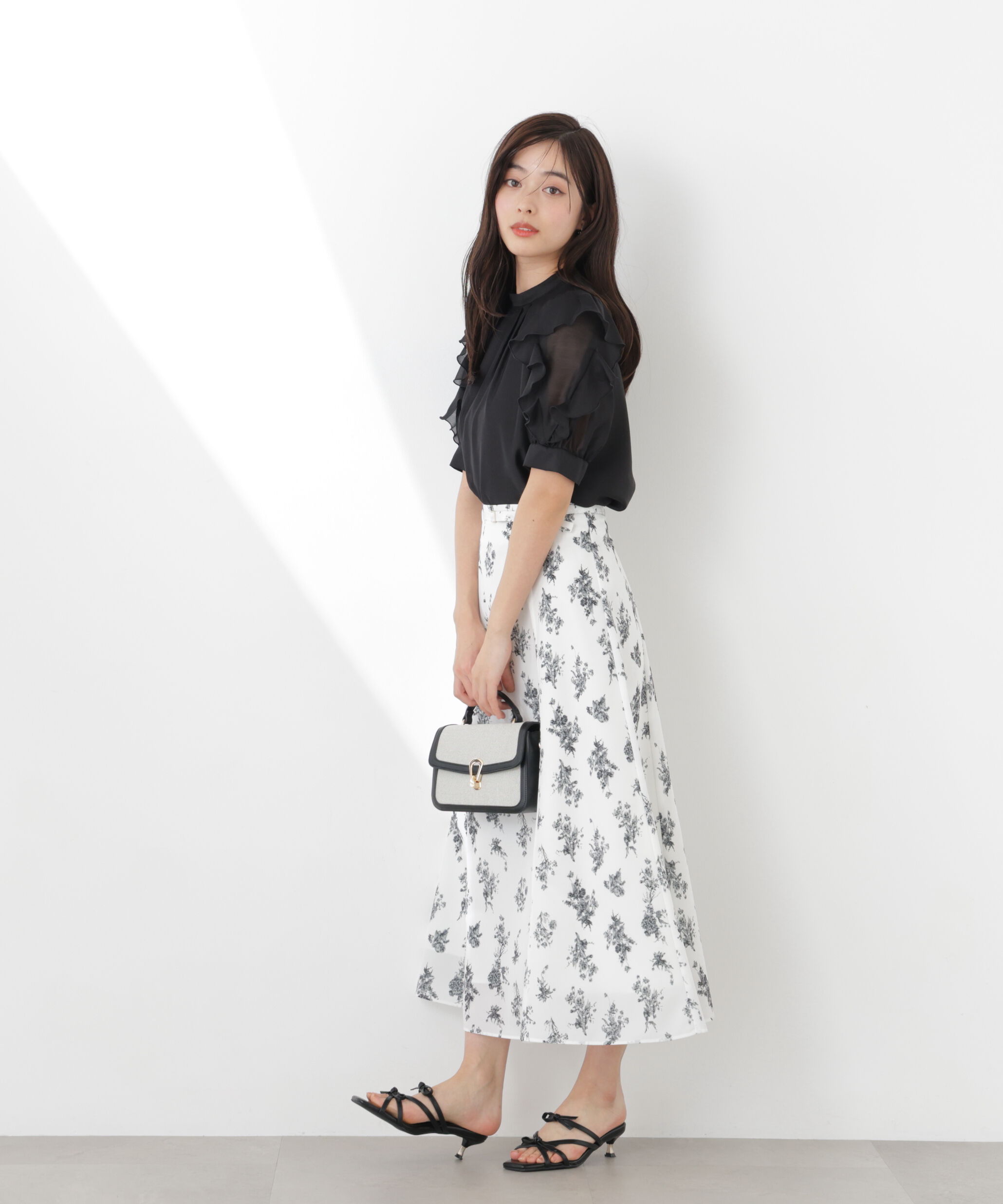 PROPORTION BODY DRESSING「フラワープリントフレアスカート　26SS」|スカート|