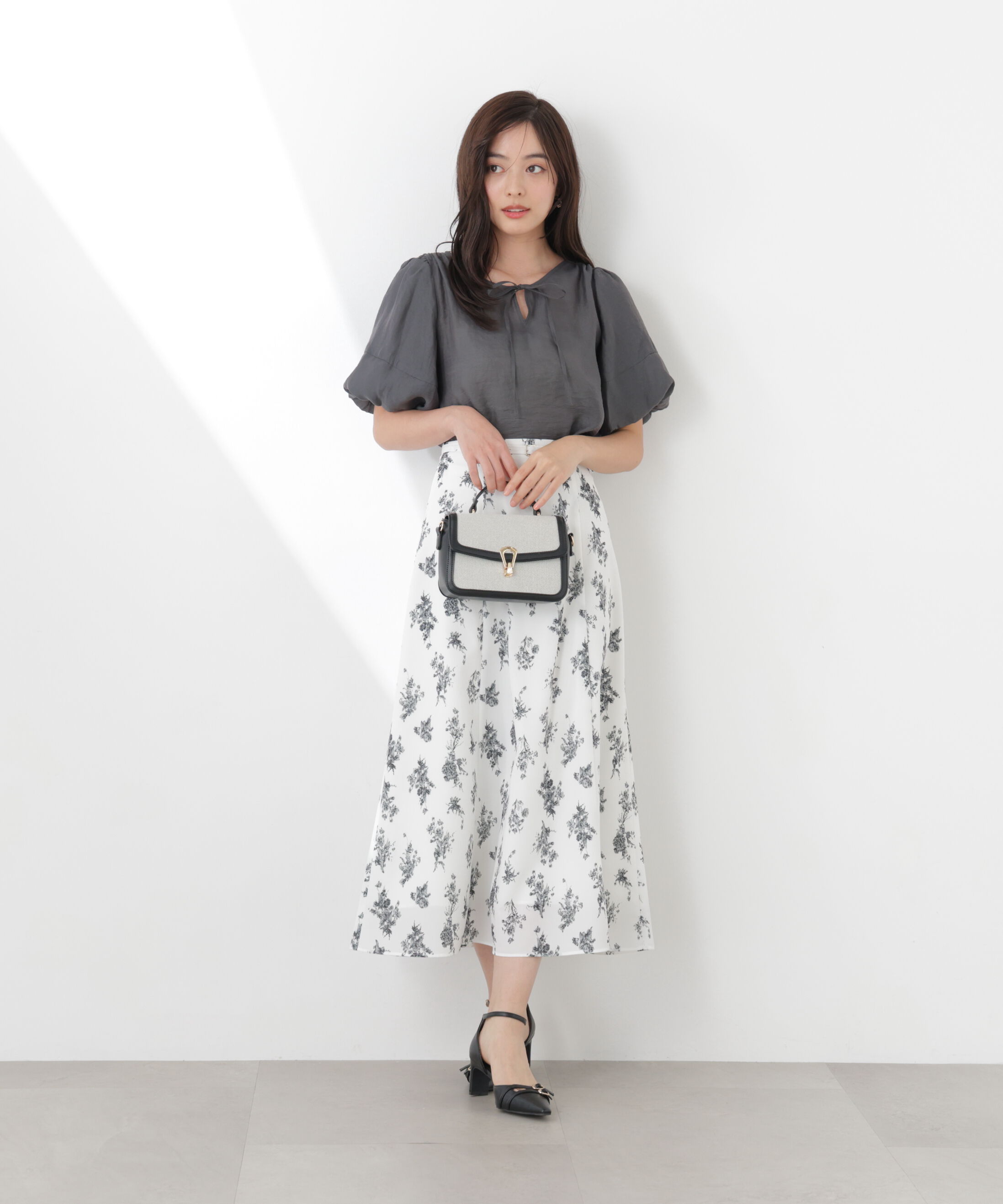 PROPORTION BODY DRESSING「フラワープリントフレアスカート　26SS」|スカート|