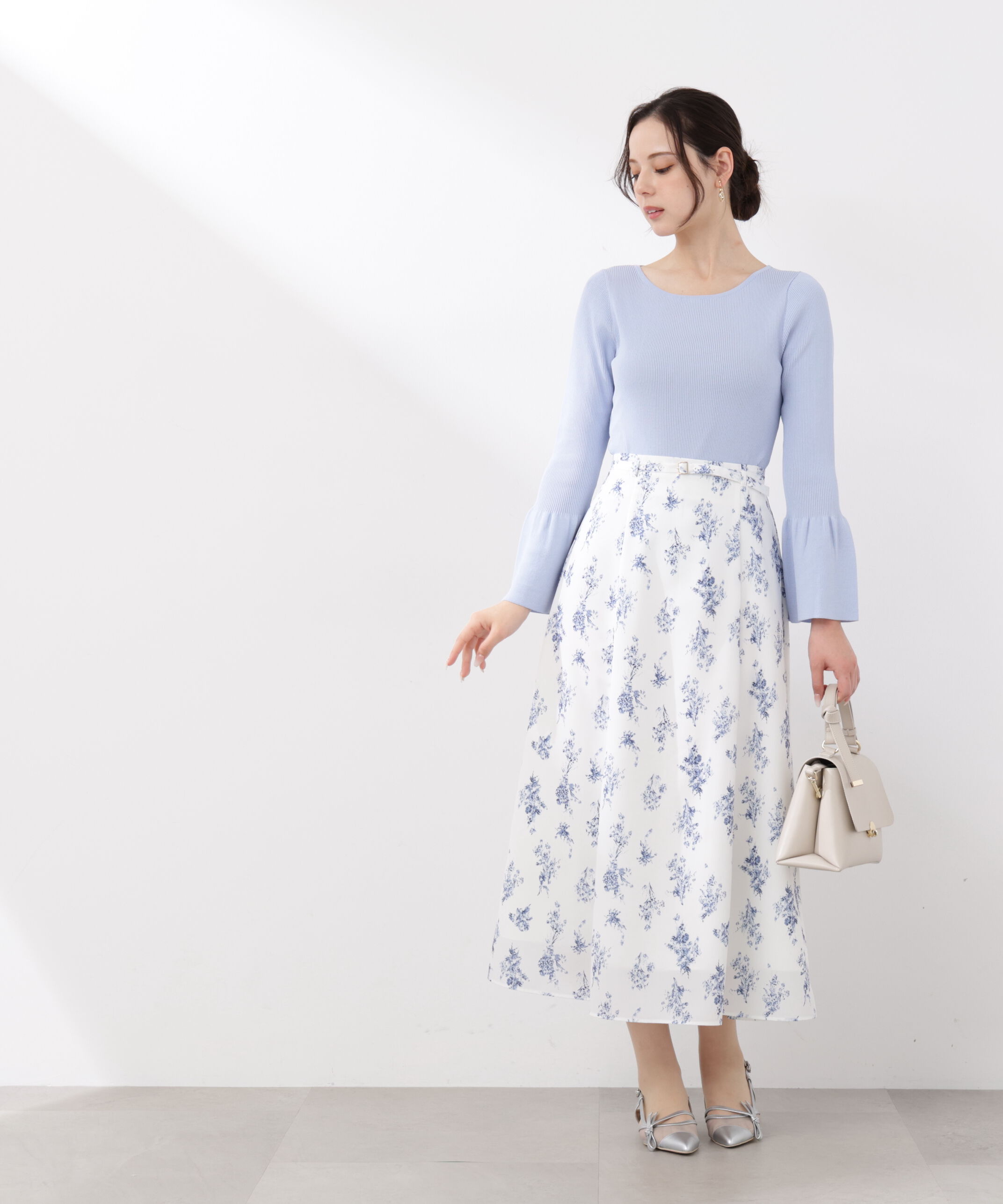 PROPORTION BODY DRESSING「フラワープリントフレアスカート　26SS」|スカート|