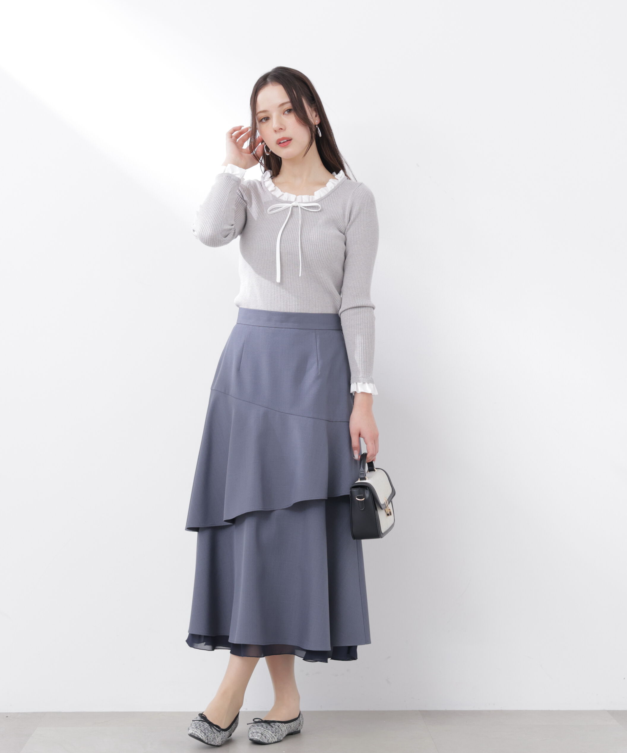 PROPORTION BODY DRESSING「フリルレイヤードスカート　26SS」|スカート|