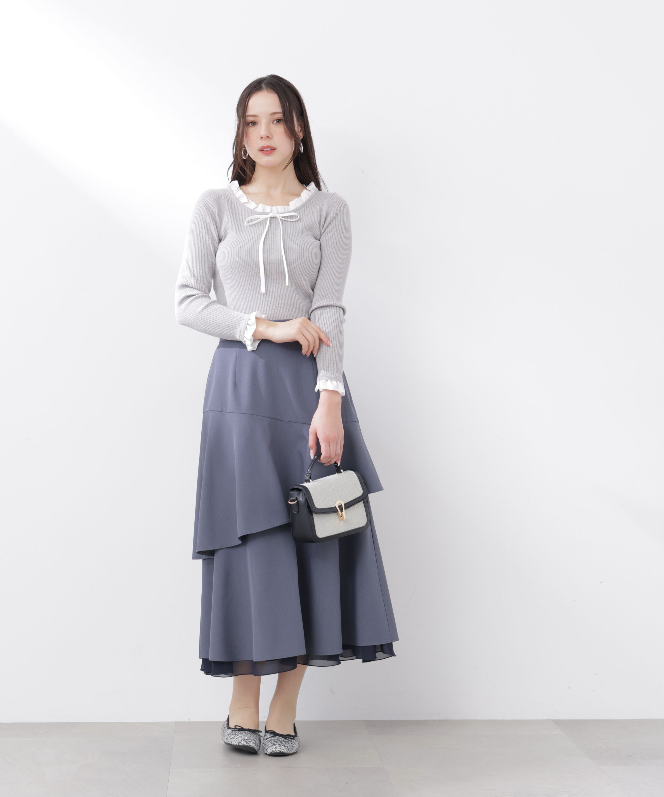 PROPORTION BODY DRESSING「フリルレイヤードスカート　26SS」|スカート|