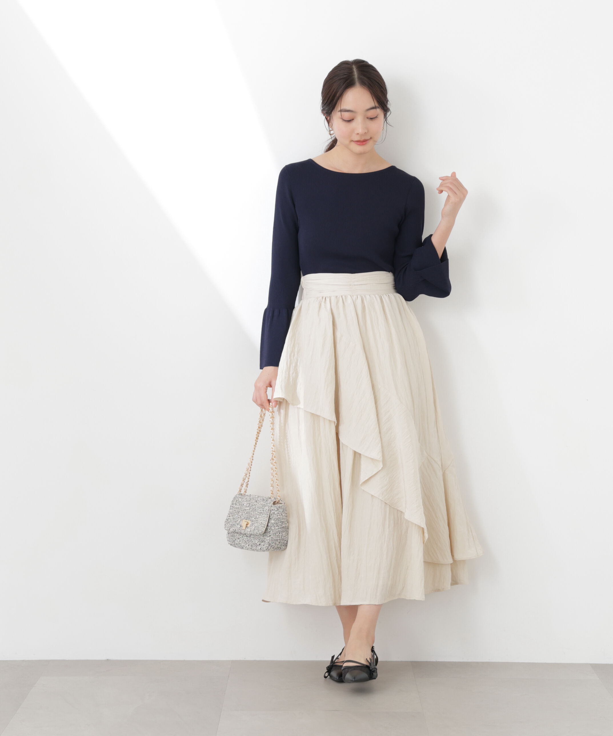 PROPORTION BODY DRESSING「ワッシャーティアードスカート　26SS」|スカート|