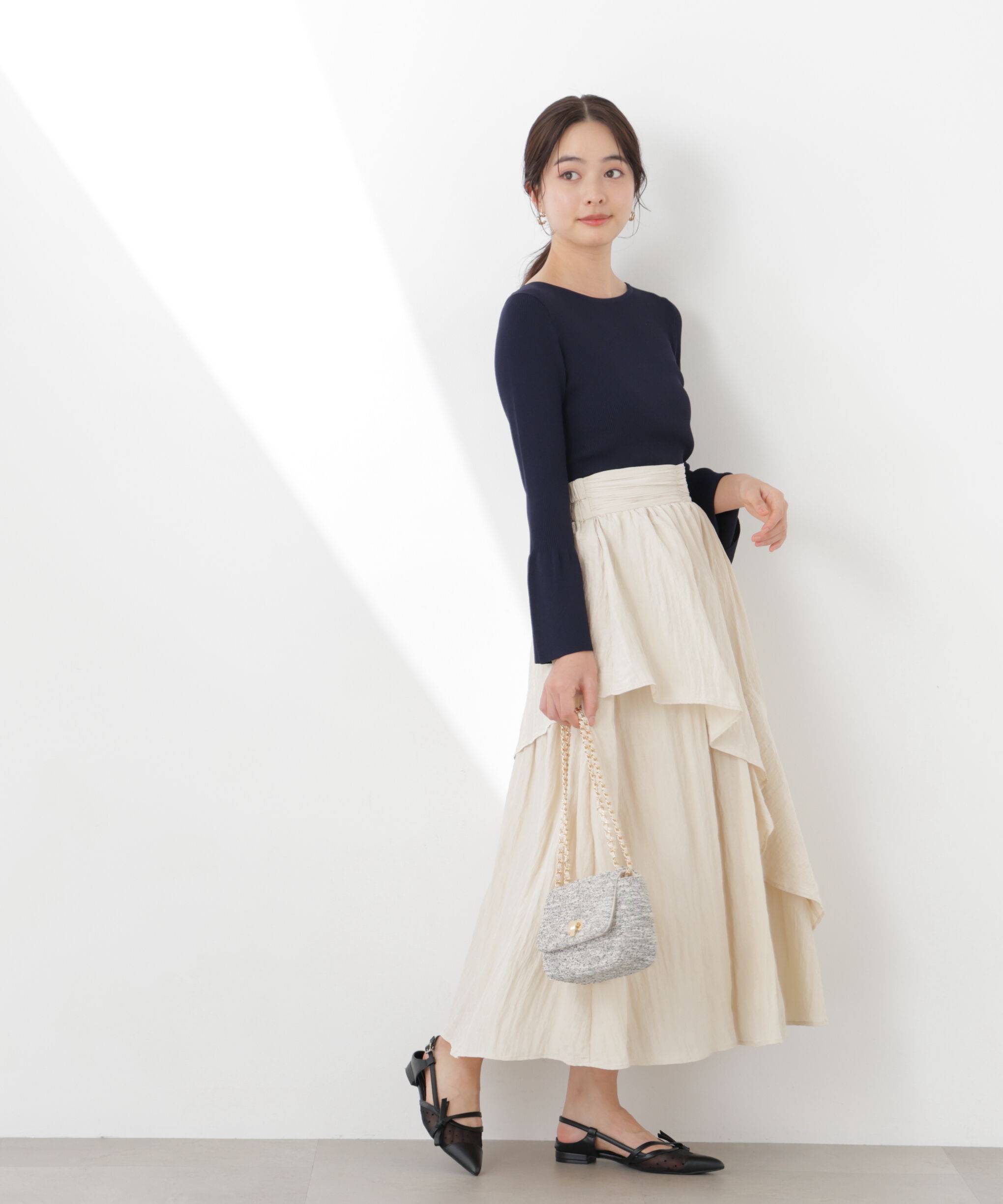 PROPORTION BODY DRESSING「ワッシャーティアードスカート　26SS」|スカート|