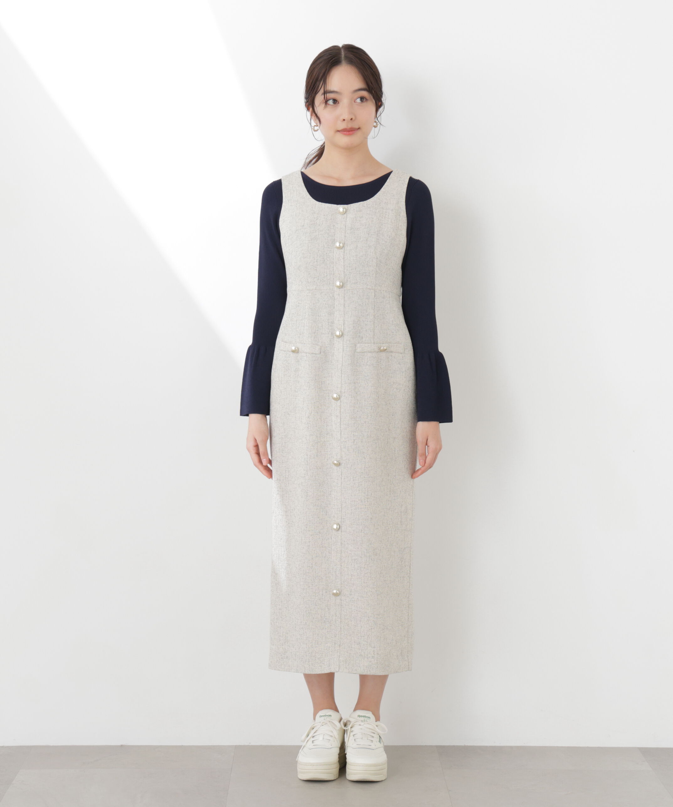 PROPORTION BODY DRESSING「スプリングツイードジャンスカ　26SS」|ワンピース|