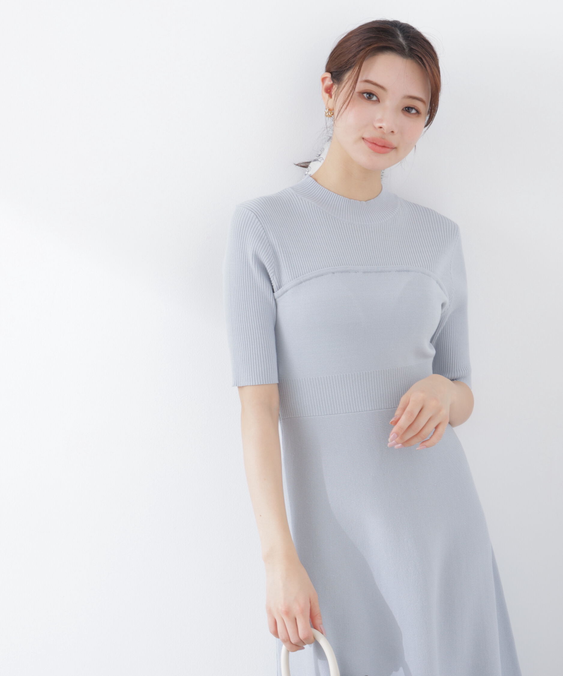 PROPORTION BODY DRESSING「スカーフ付きニットワンピース　26SS」|ワンピース|
