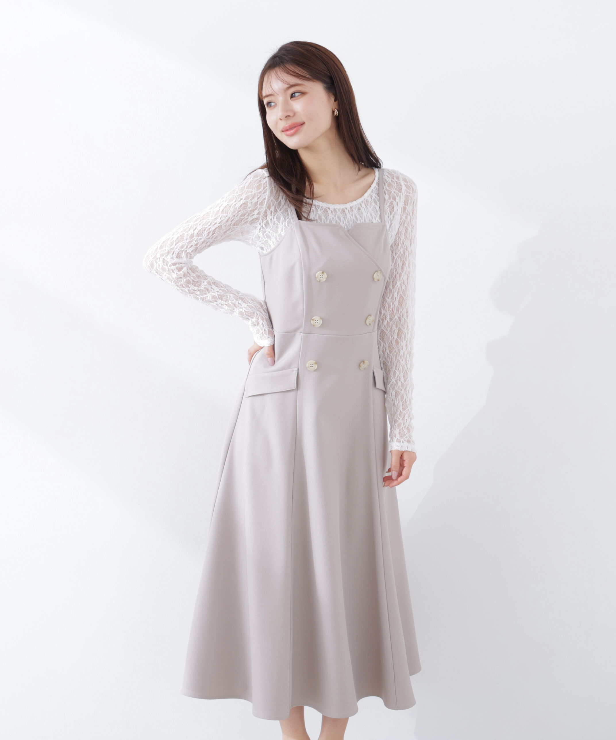 PROPORTION BODY DRESSING「トレンチジャンスカ　26SS　」|ワンピース|ベージュ