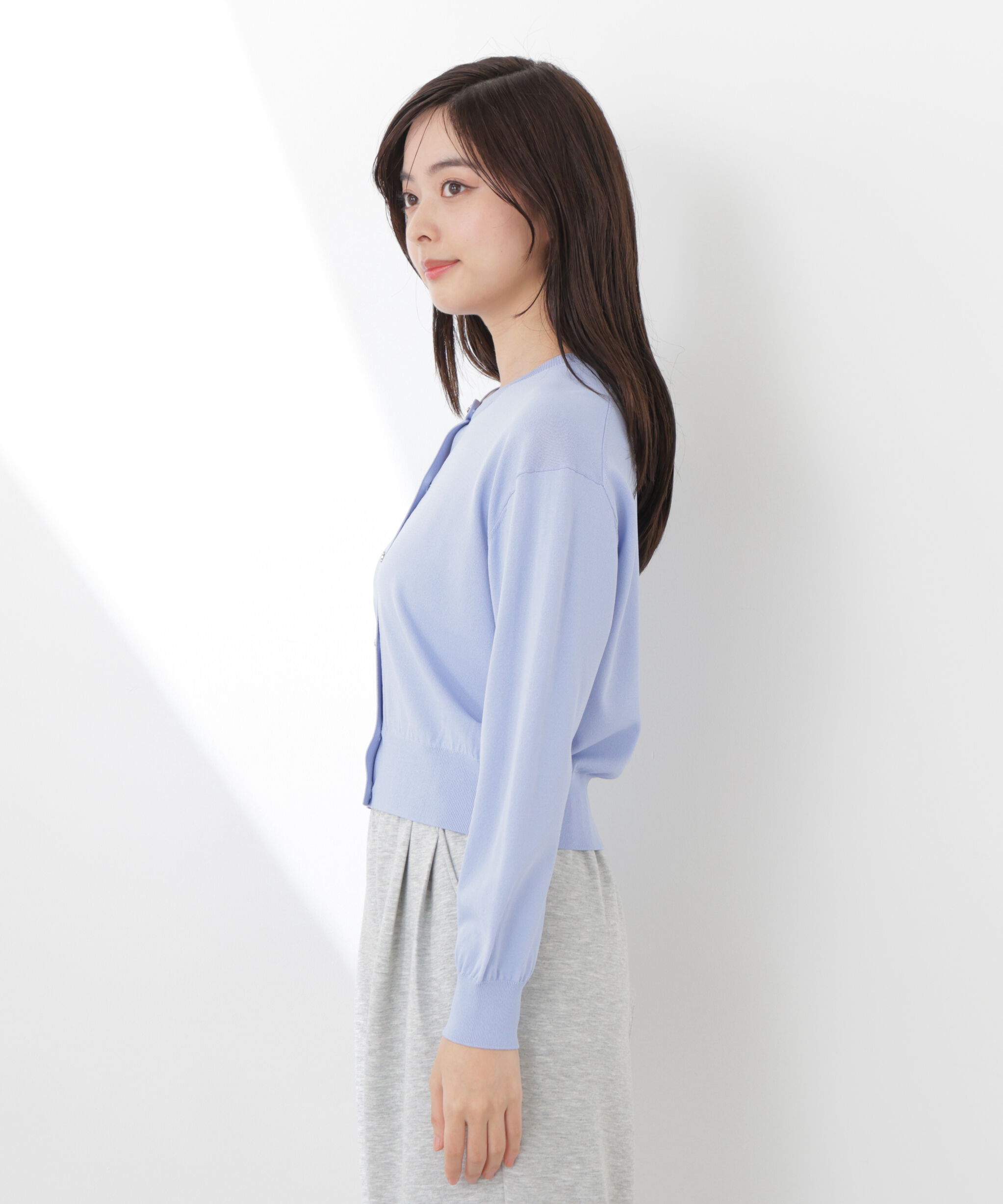 PROPORTION BODY DRESSING「＜ウォッシャブル/UV＞ベーシックカーディガン　26SS」|カーディガン|