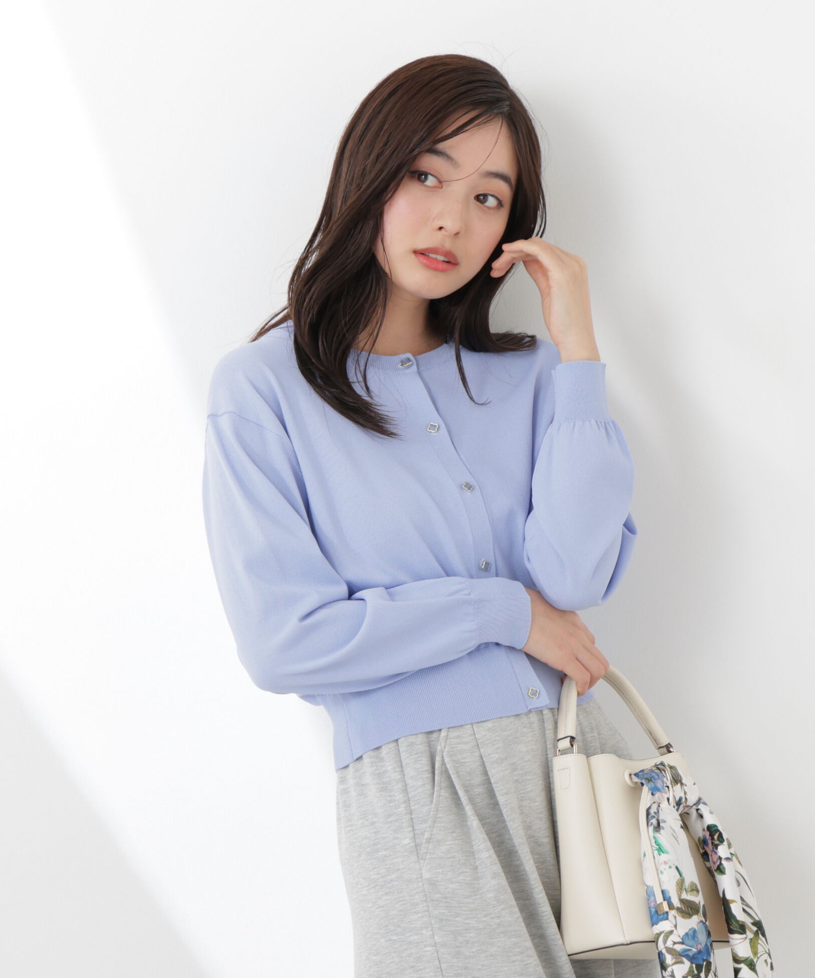 PROPORTION BODY DRESSING「＜ウォッシャブル/UV＞ベーシックカーディガン　26SS」|カーディガン|