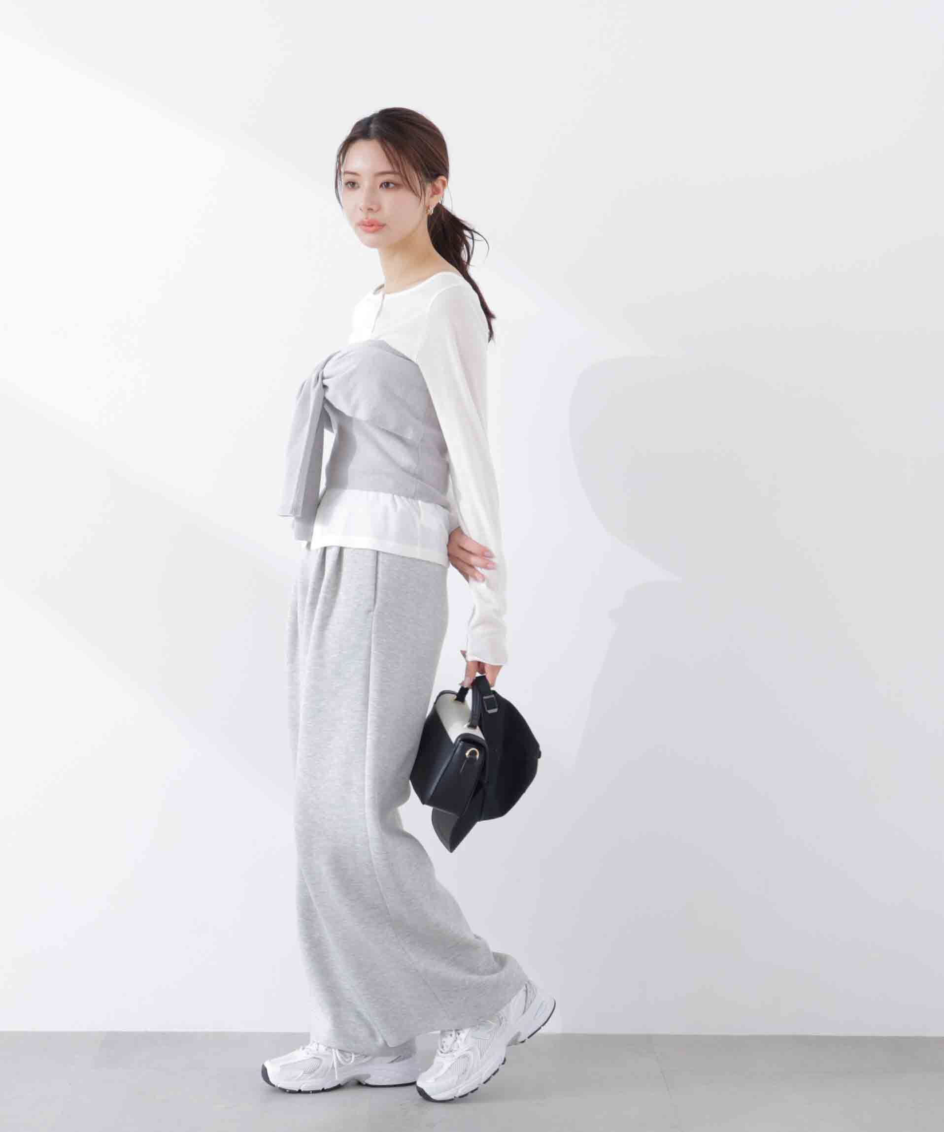 PROPORTION BODY DRESSING「〈a/mie〉リボンニットビスチェ　26SS」|カーディガン|