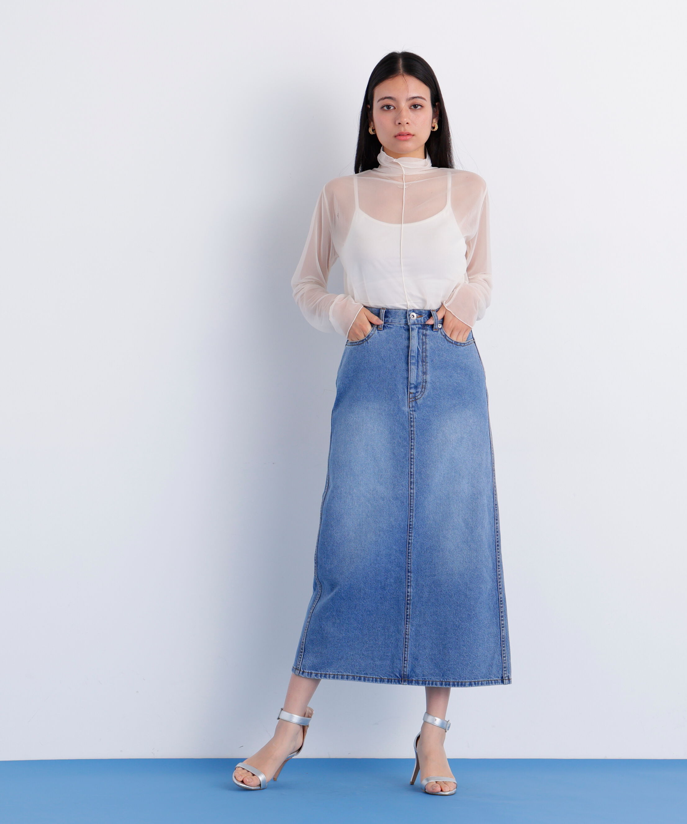  「シアーハイネックカットソー」|Tシャツ・カットソー|