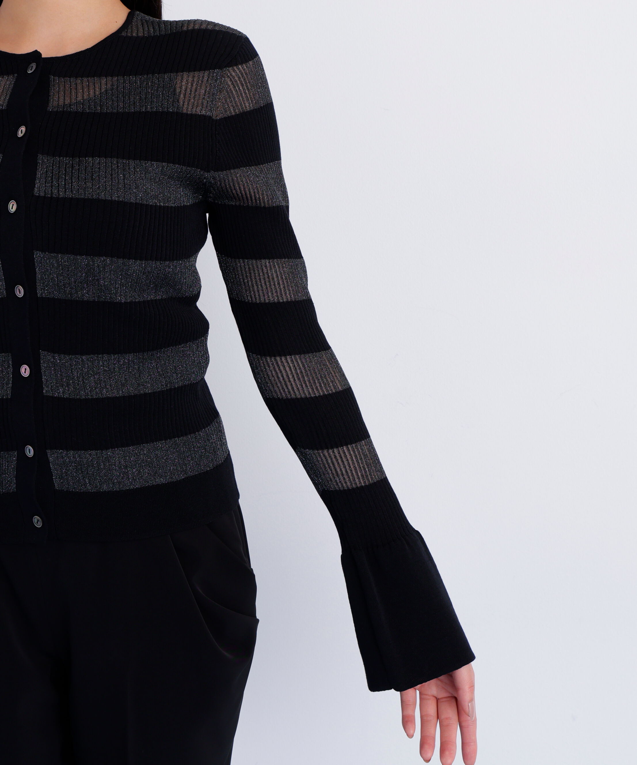  「リブシアーボーダーカーディガン」|その他|